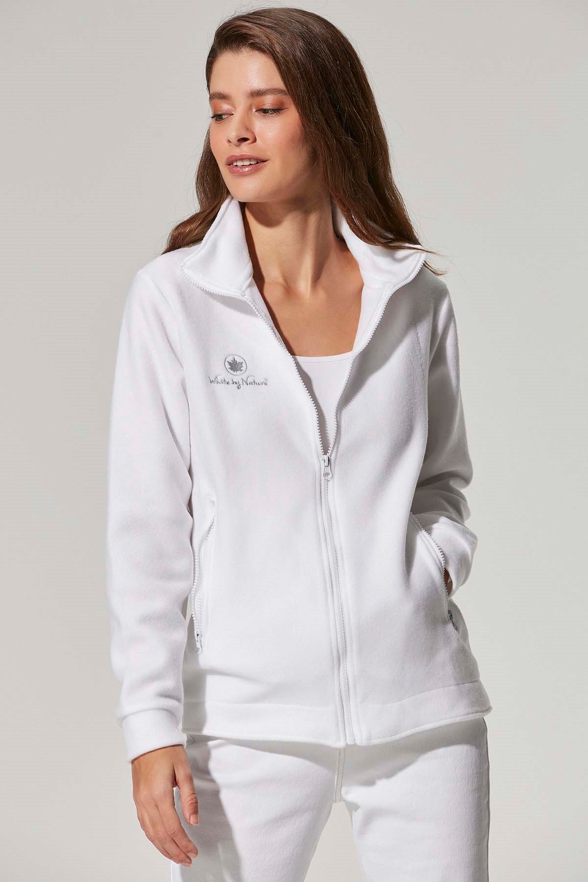 Polar Beyaz Kadın Hırka