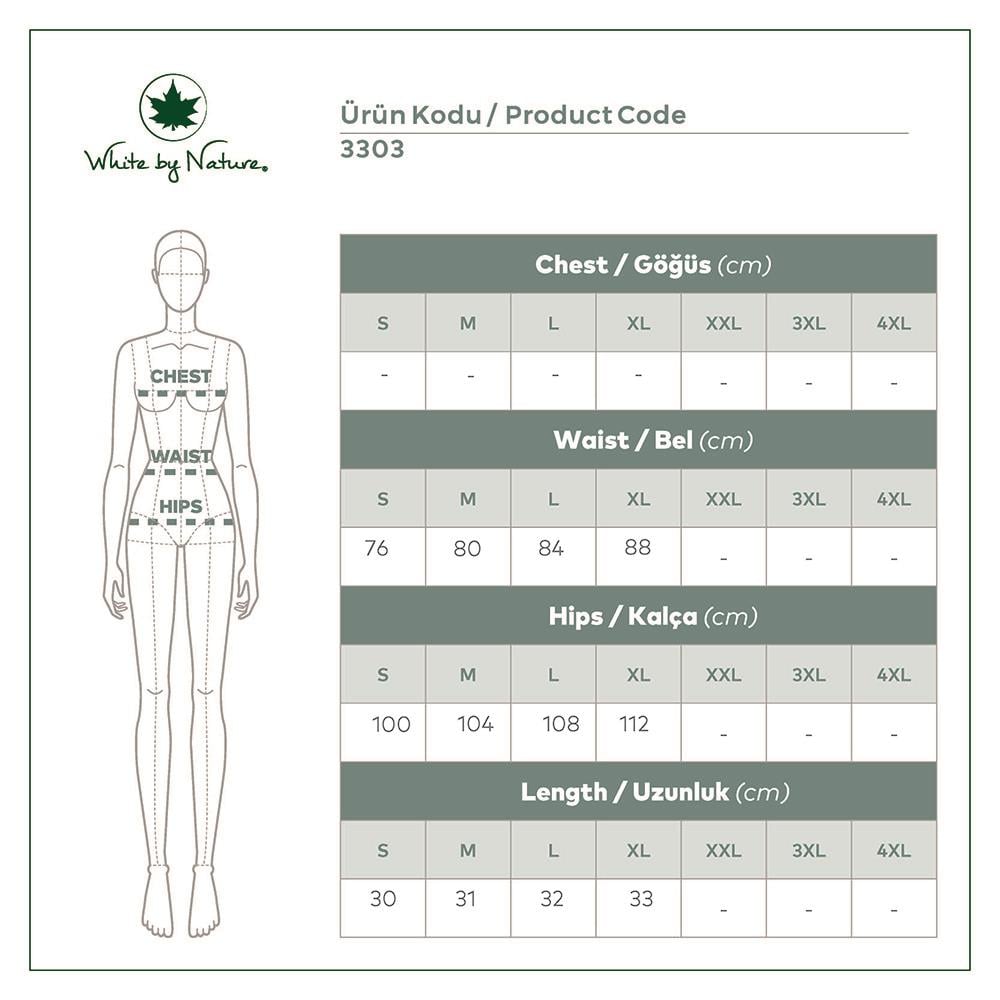 Püsküllü Beyaz Kadın Şort