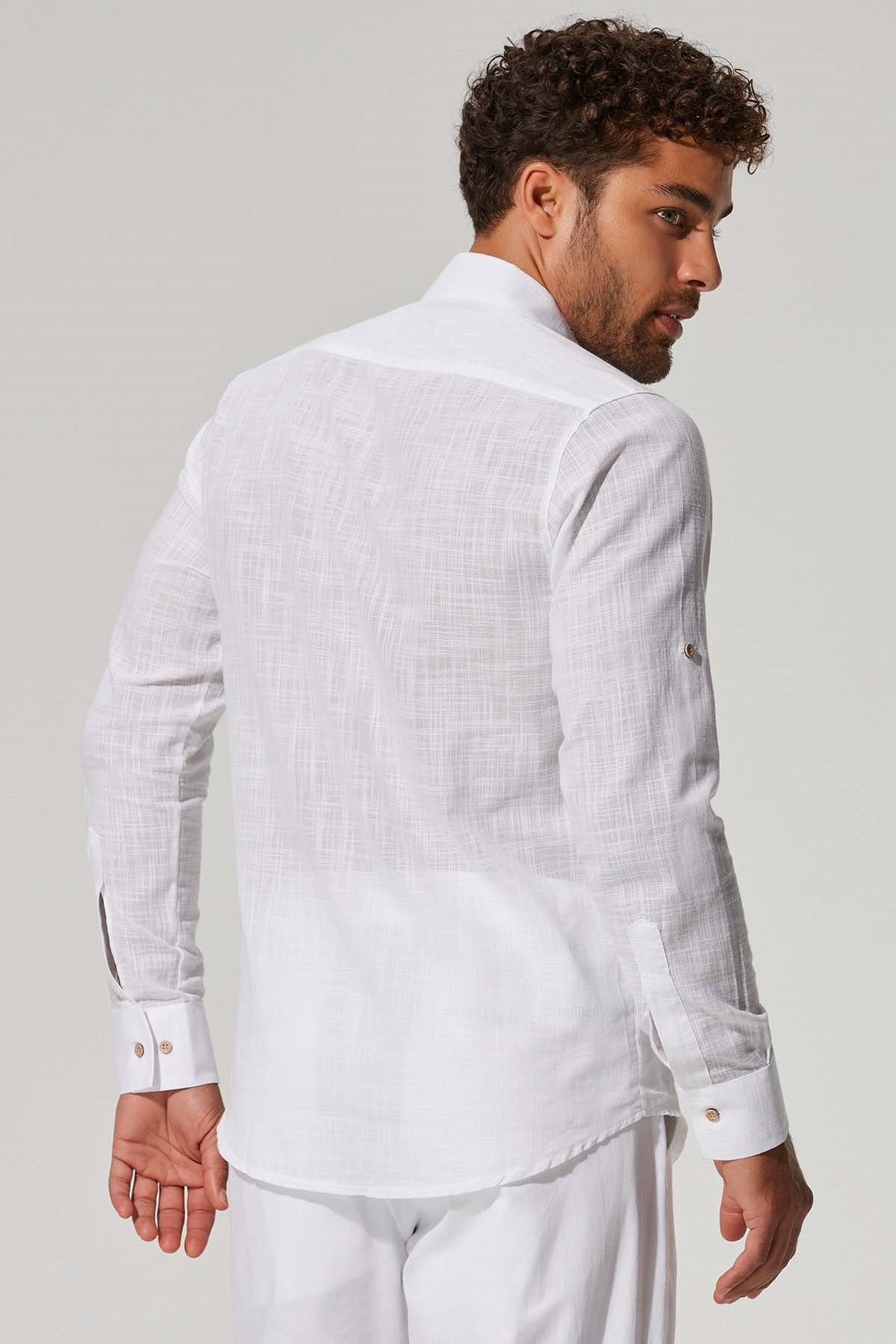 Uzın Kol Şantuk Erkek Gömlek