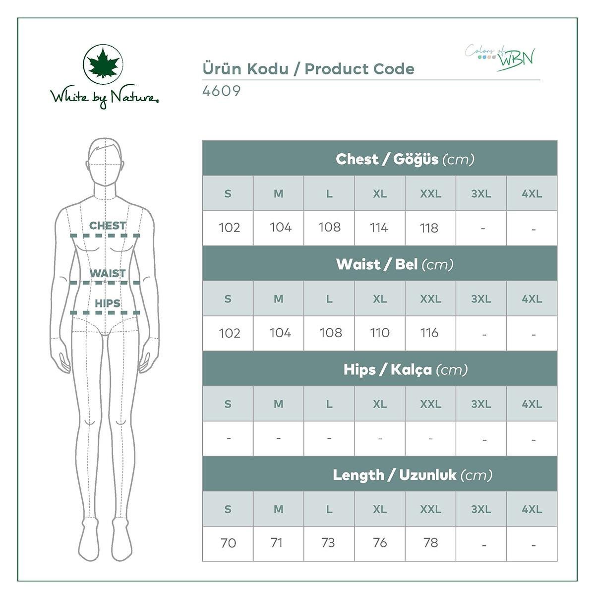 Uzun Kol Zımbalı Şile Bezi Mavi Erkek T-Shirt