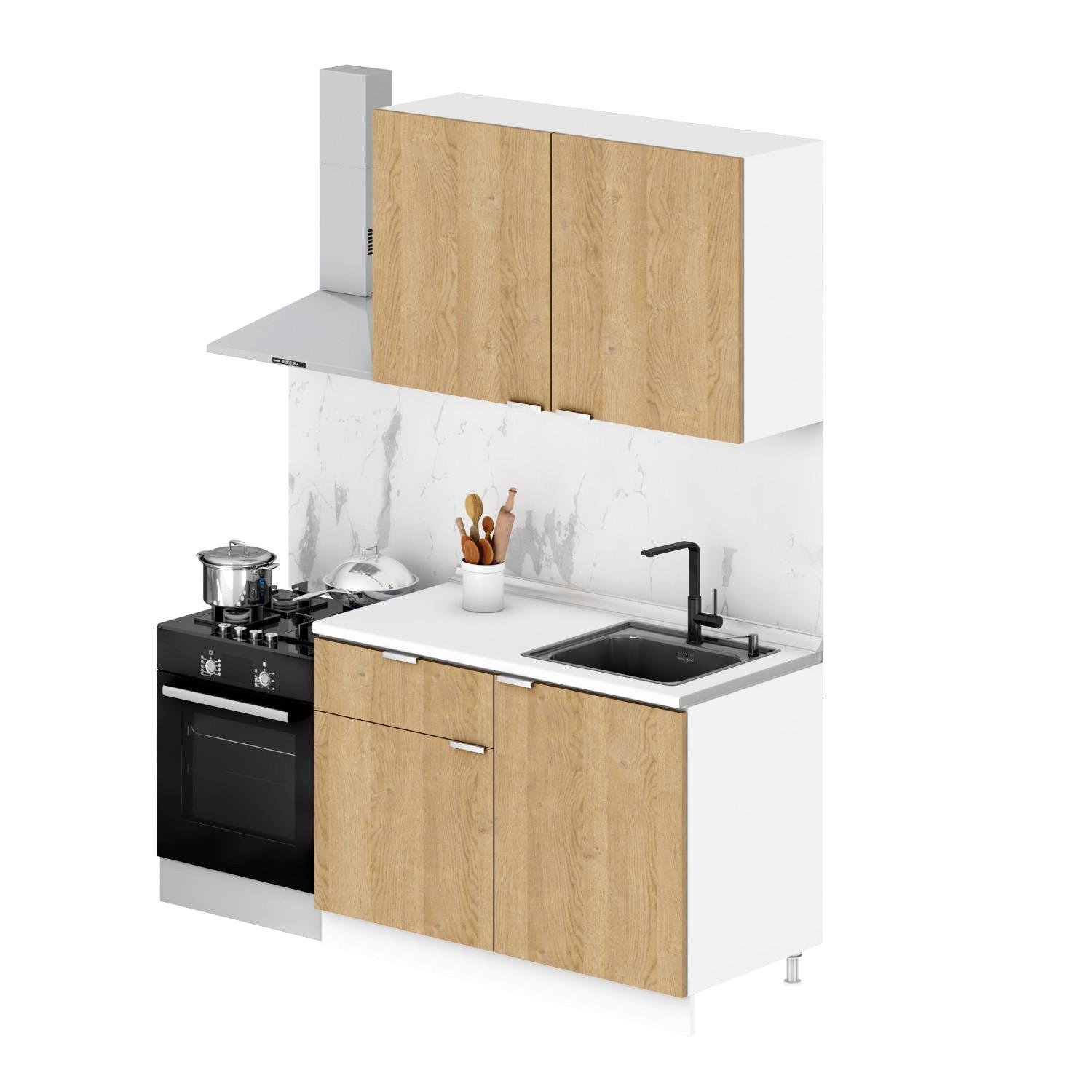 Dekorex Alba Seri̇si̇ 120 Cm Hazır Mutfak AL-120dav