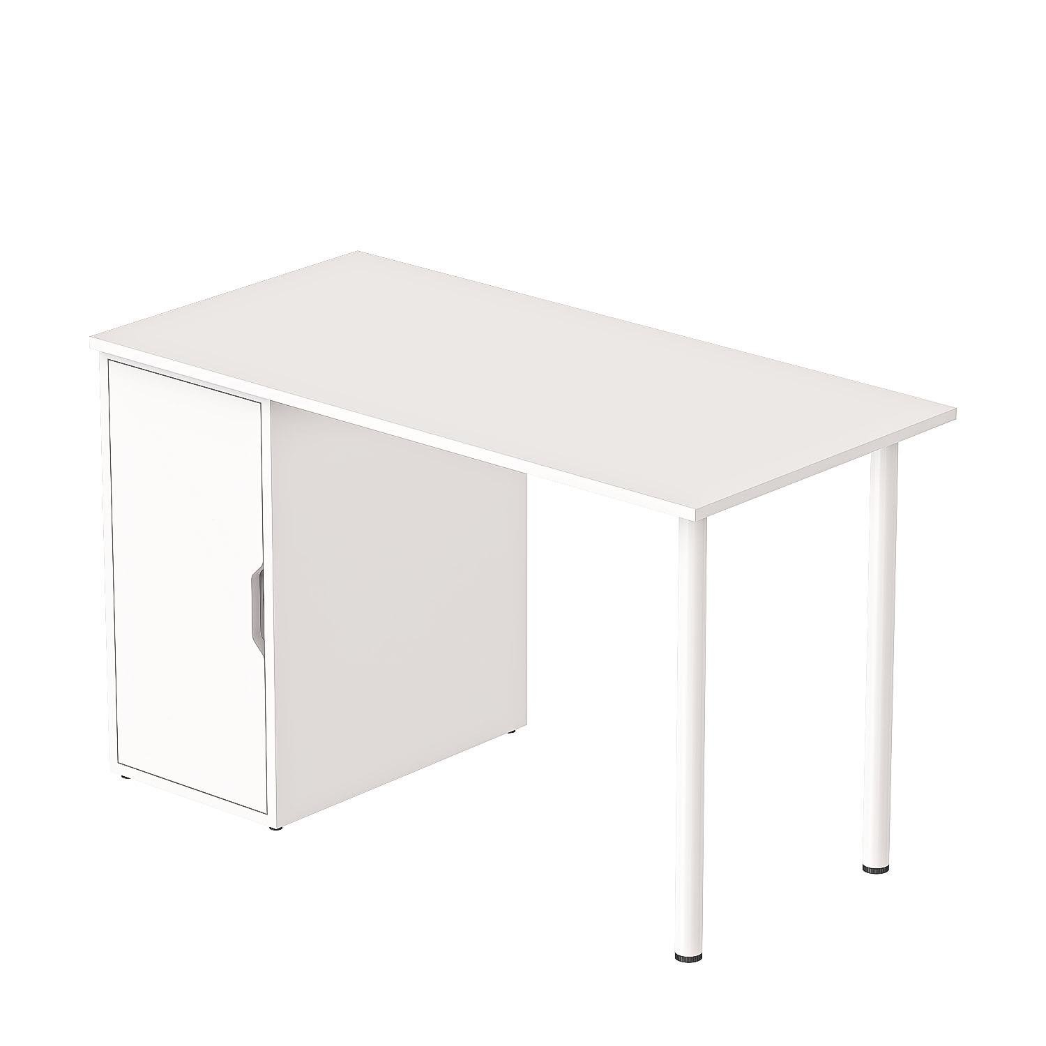 Dekorex CLM110-Beyaz Kapaklı Kesonlu Çalışma Masası
