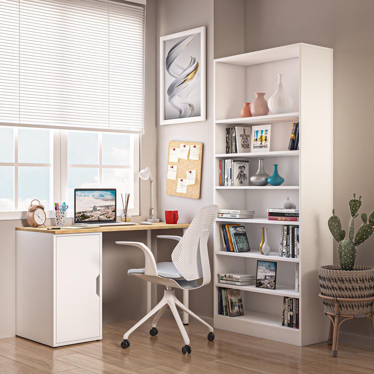Dekorex CLM110-Meşe Kapaklı Kesonlu Çalışma Masası