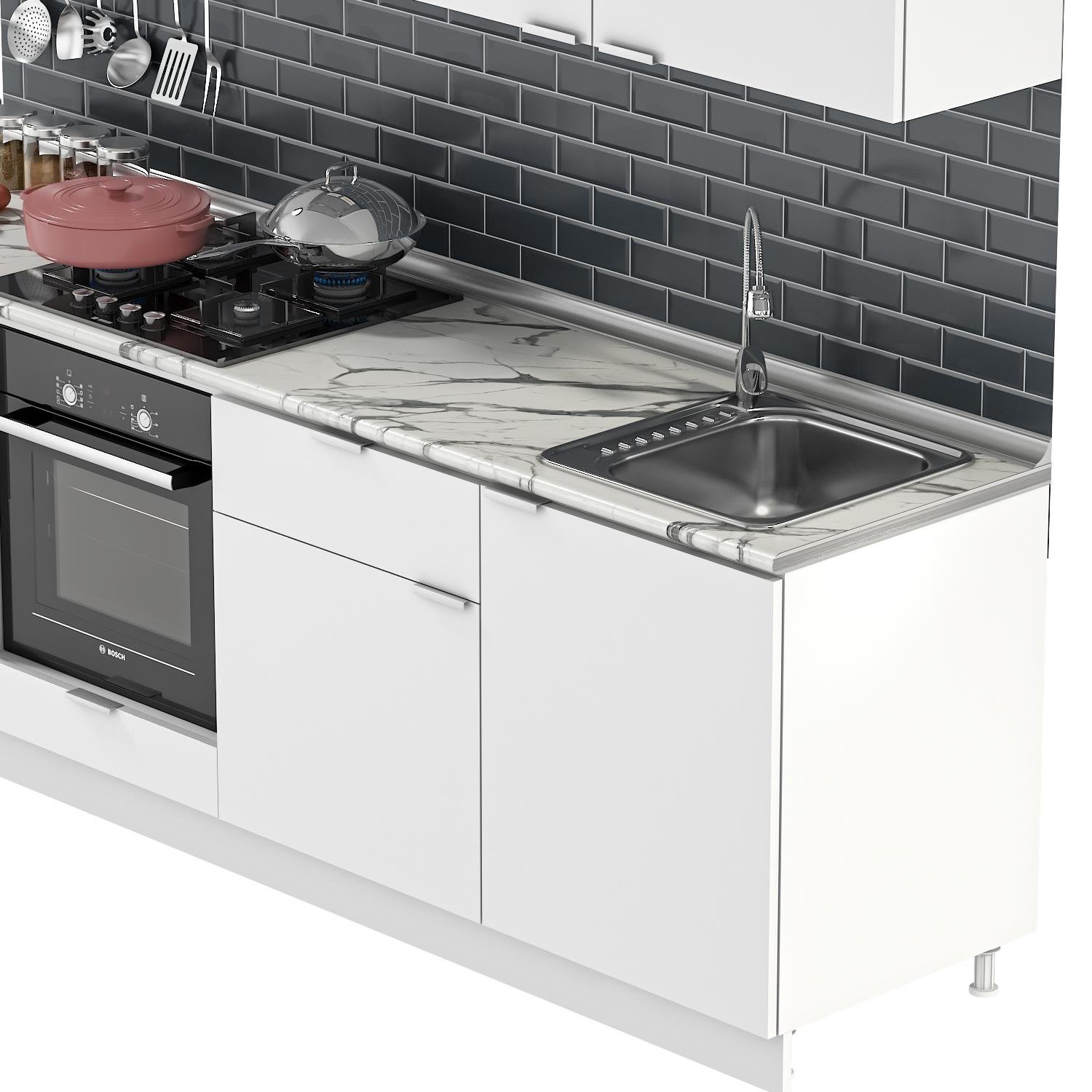 DEKOREX MUTFAK TEZGAHI 5657 AFYON MERMER