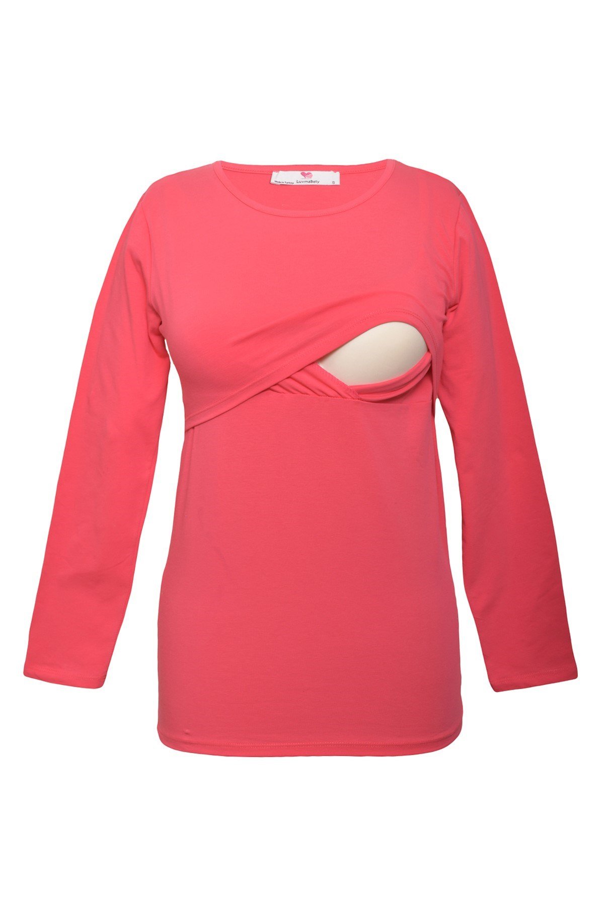 LuvmaBelly 2701-2708 Pamuklu Uzun Kollu Lohusa Emzirme T-Shirt