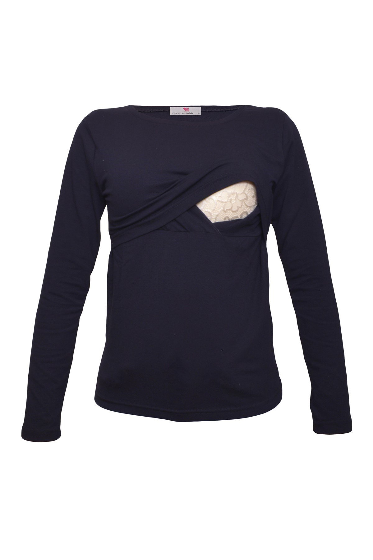 LuvmaBelly 2701-2708 Pamuklu Uzun Kollu Lohusa Emzirme T-Shirt