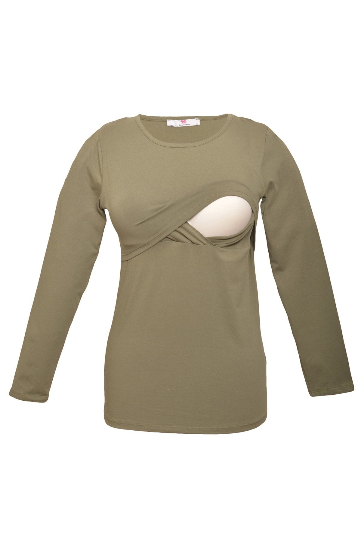 LuvmaBelly 2701-2708 Pamuklu Uzun Kollu Lohusa Emzirme T-Shirt