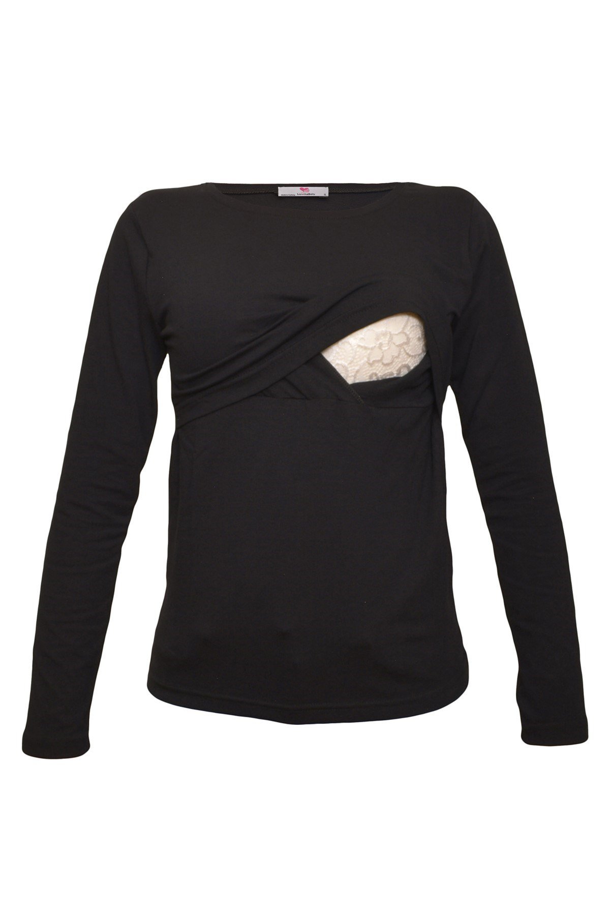 LuvmaBelly 2701-2708 Pamuklu Uzun Kollu Lohusa Emzirme T-Shirt