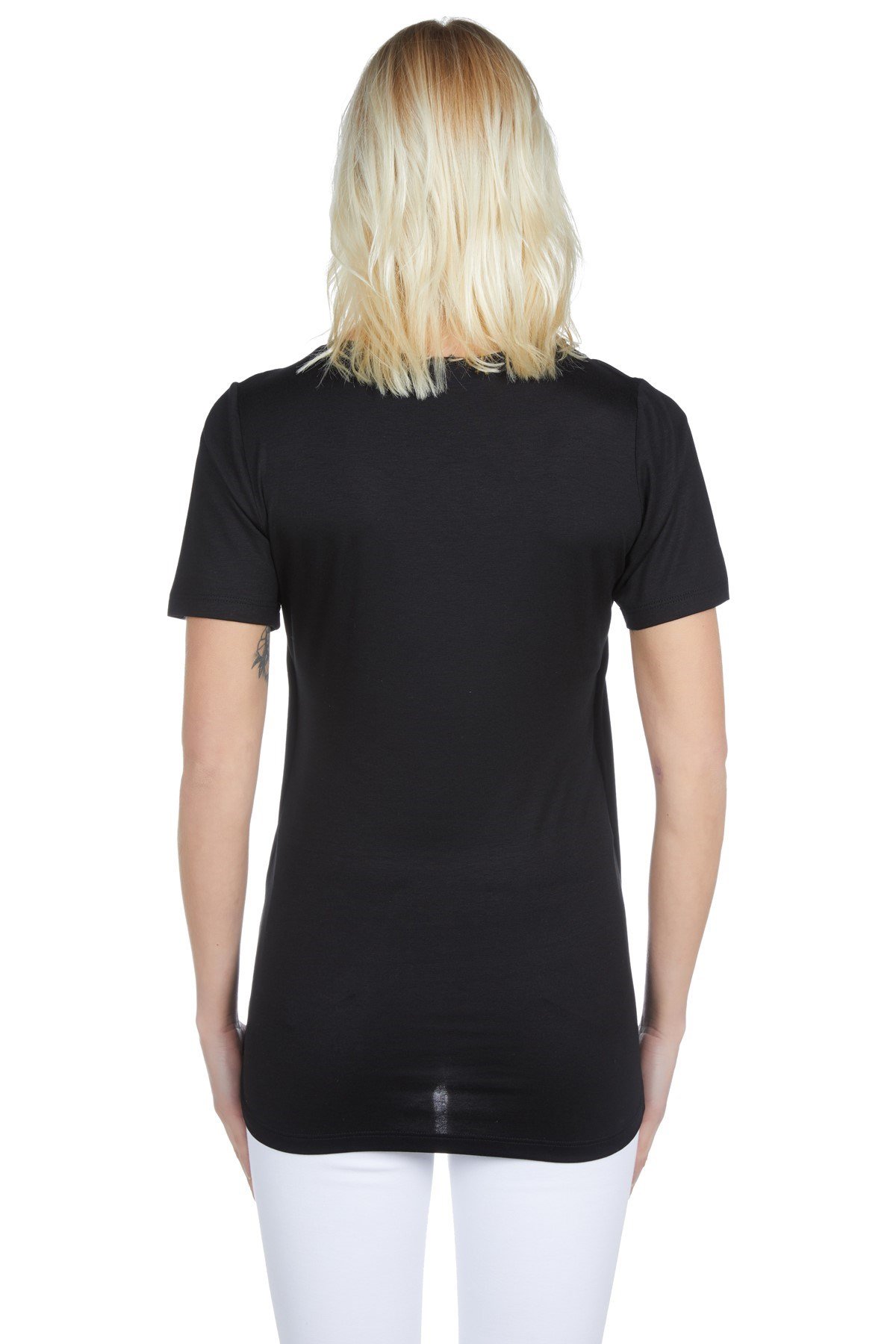 LuvmaBelly Maternity 3502 Siyah Pamuklu Lohusa Emzirme Bluz