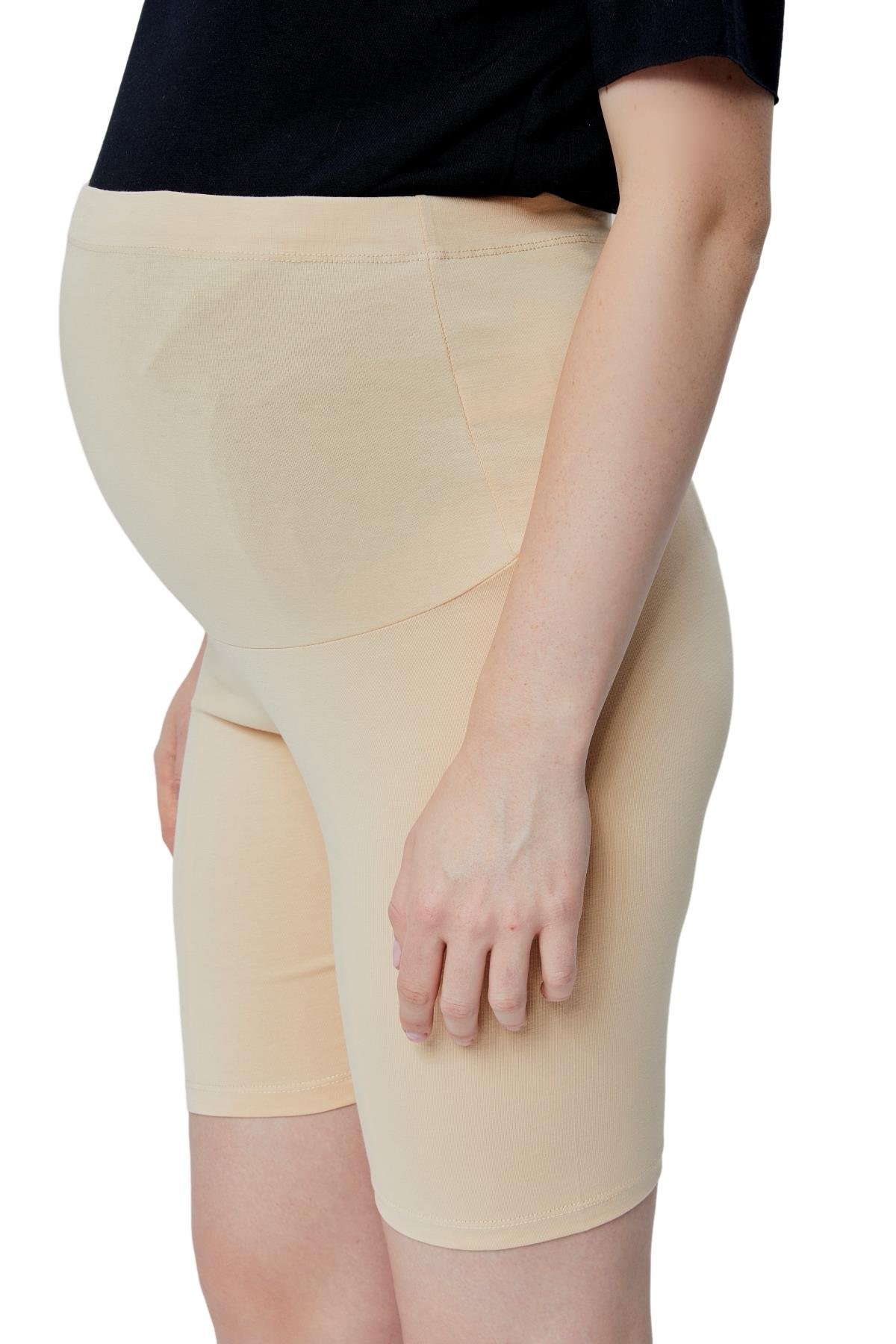 LuvmaBelly  Maternity 8028 Pamuklu Hamile Şort Tayt