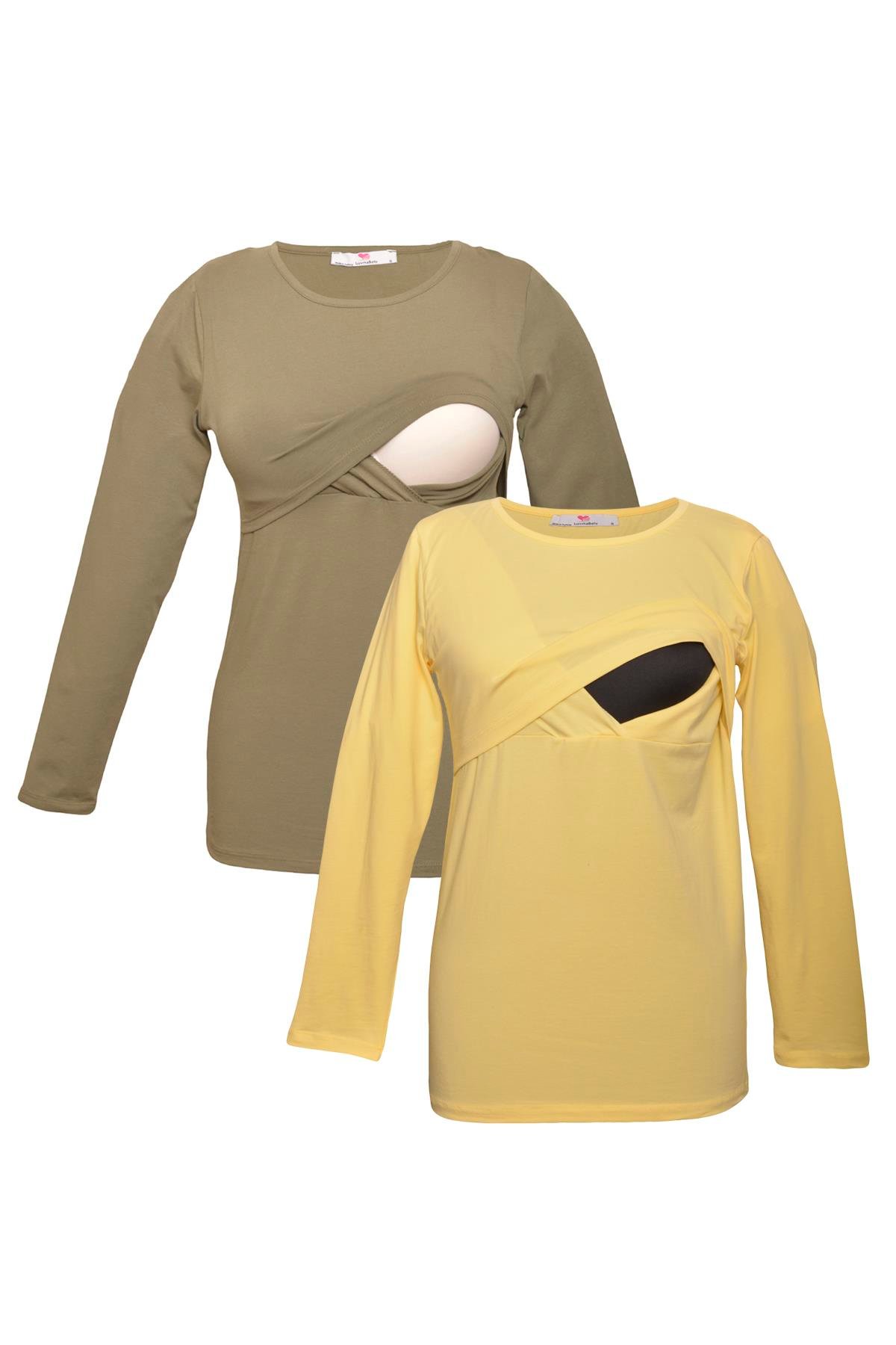 LuvmaBelly MYRA2707_2709 Emzirme tshirt seti