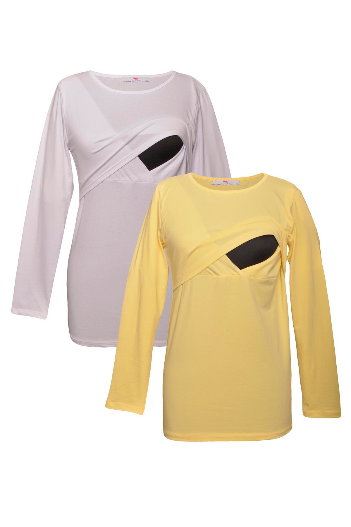 LuvmaBelly MYRA2708_2709 Emzirme tshirt seti
