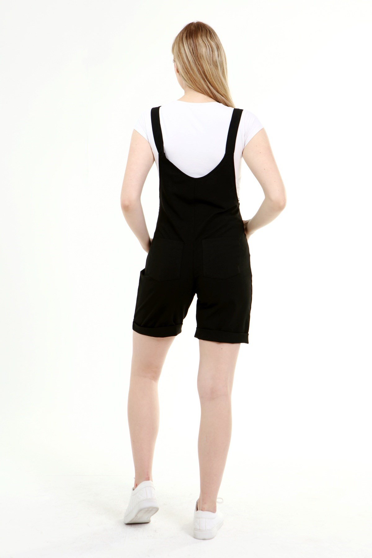 Luvmabelly MYRA6205 - Siyah Hamile Şort Salopet