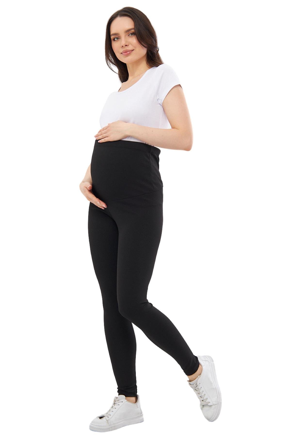 Luvmabelly MYRA8140 Toparlayıcı Fitilli Mevsimlik Beli Ayarlanabilir Hamile Tayt