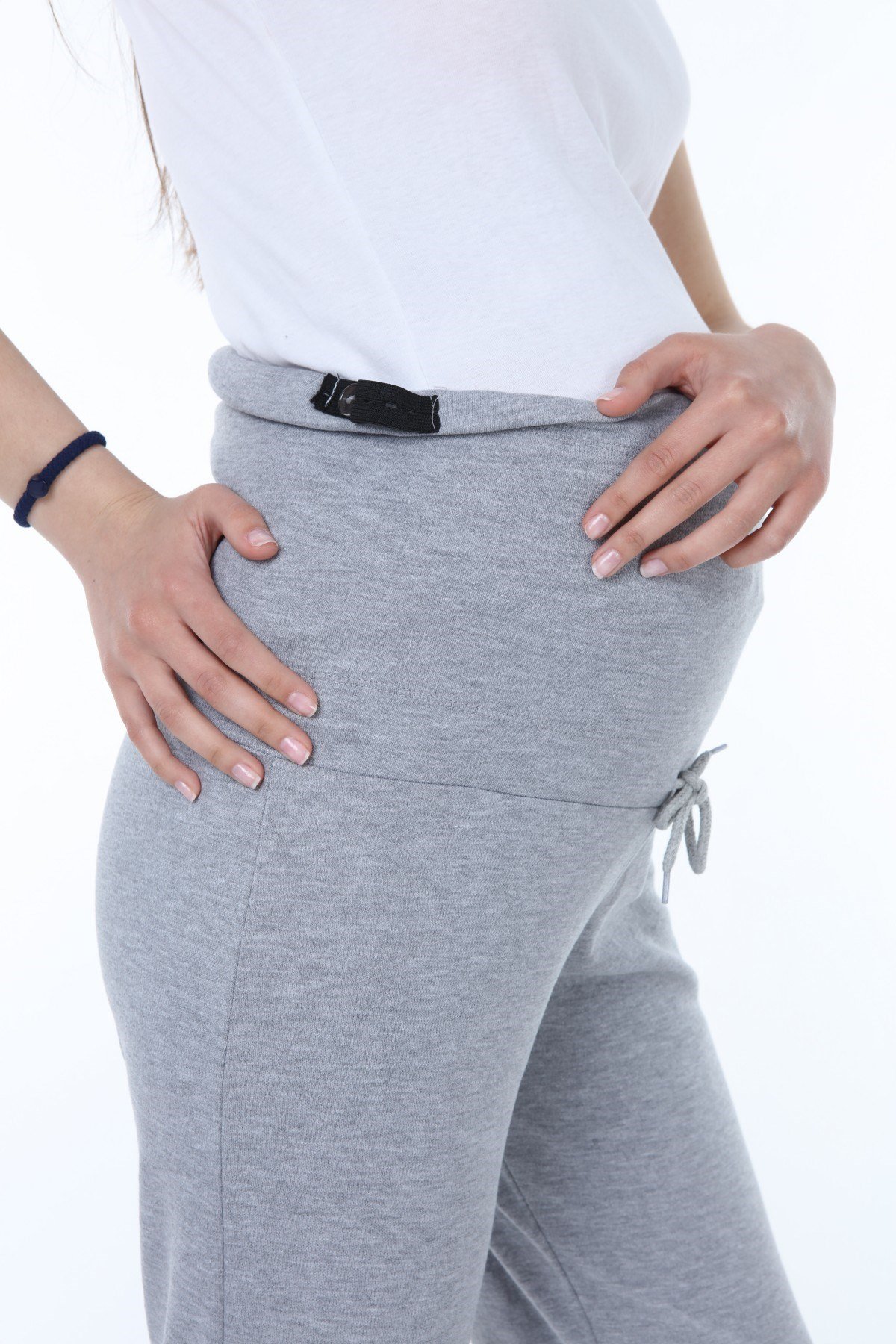 Luvmabelly MYRA8501 Beli Ayarlanabilir Hamile Günlük Ev Pantolonu -Gri