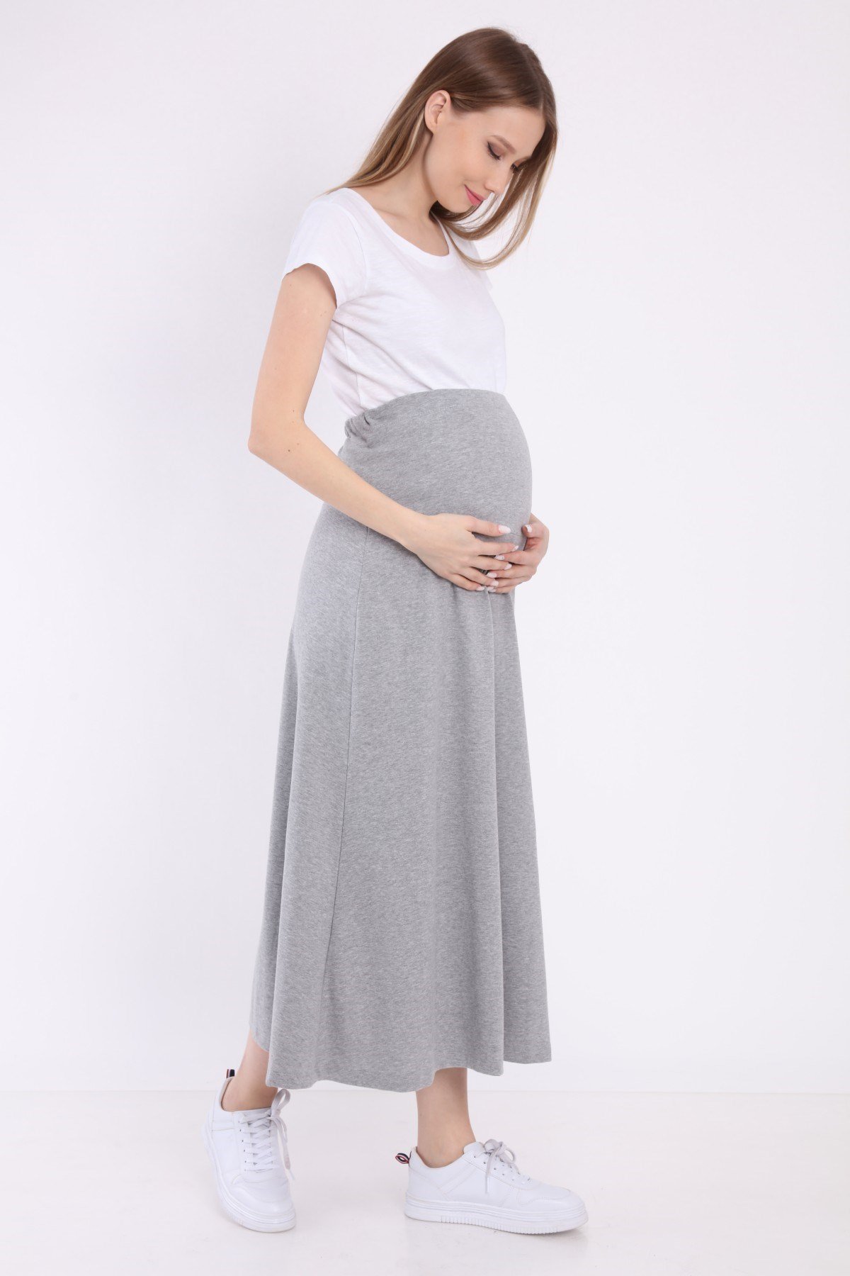 Luvmabelly MYRA9031 Beli Ayarlanabilir Hamlie Etek -Gri