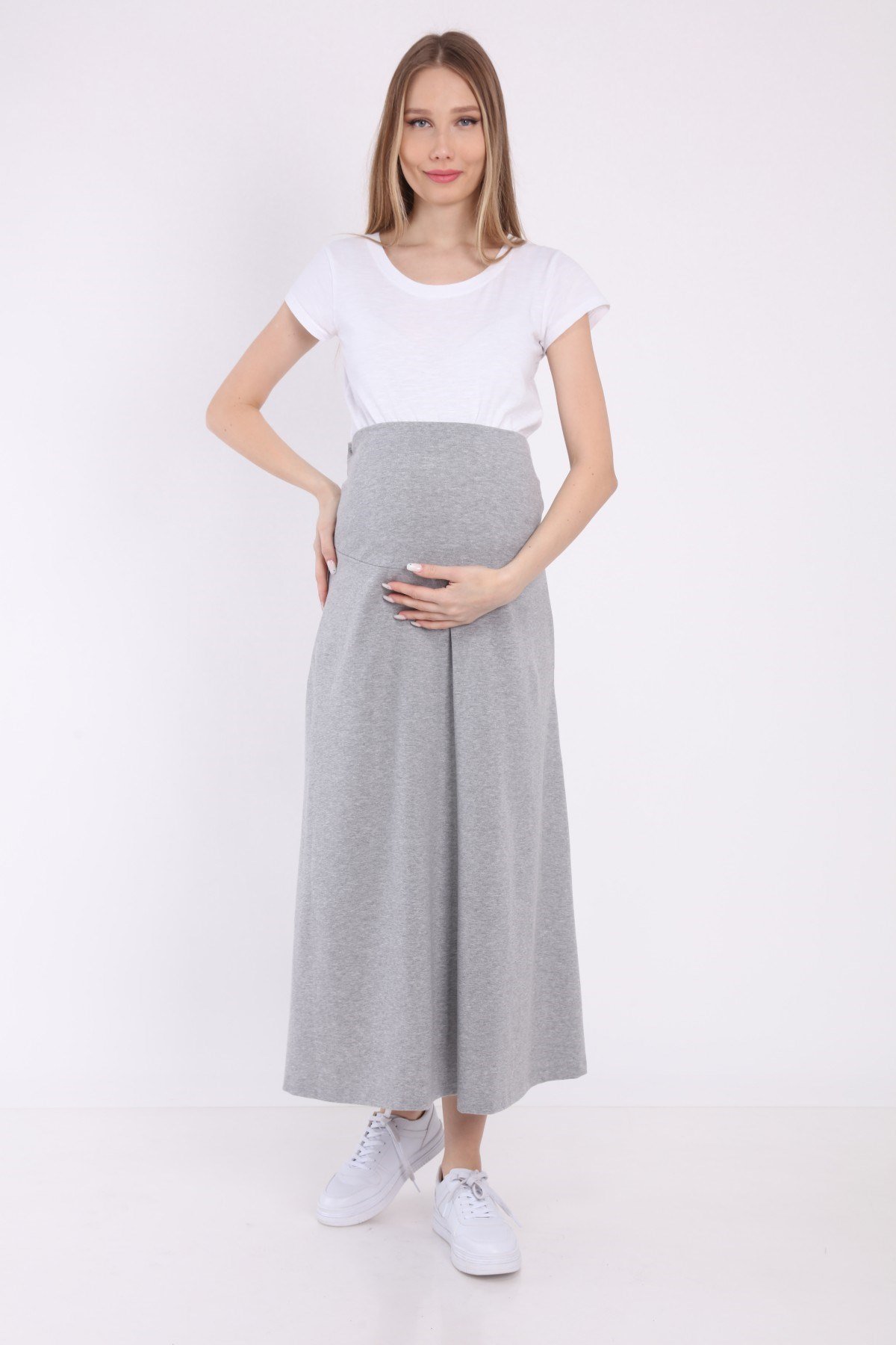 Luvmabelly MYRA9031 Beli Ayarlanabilir Hamlie Etek -Gri