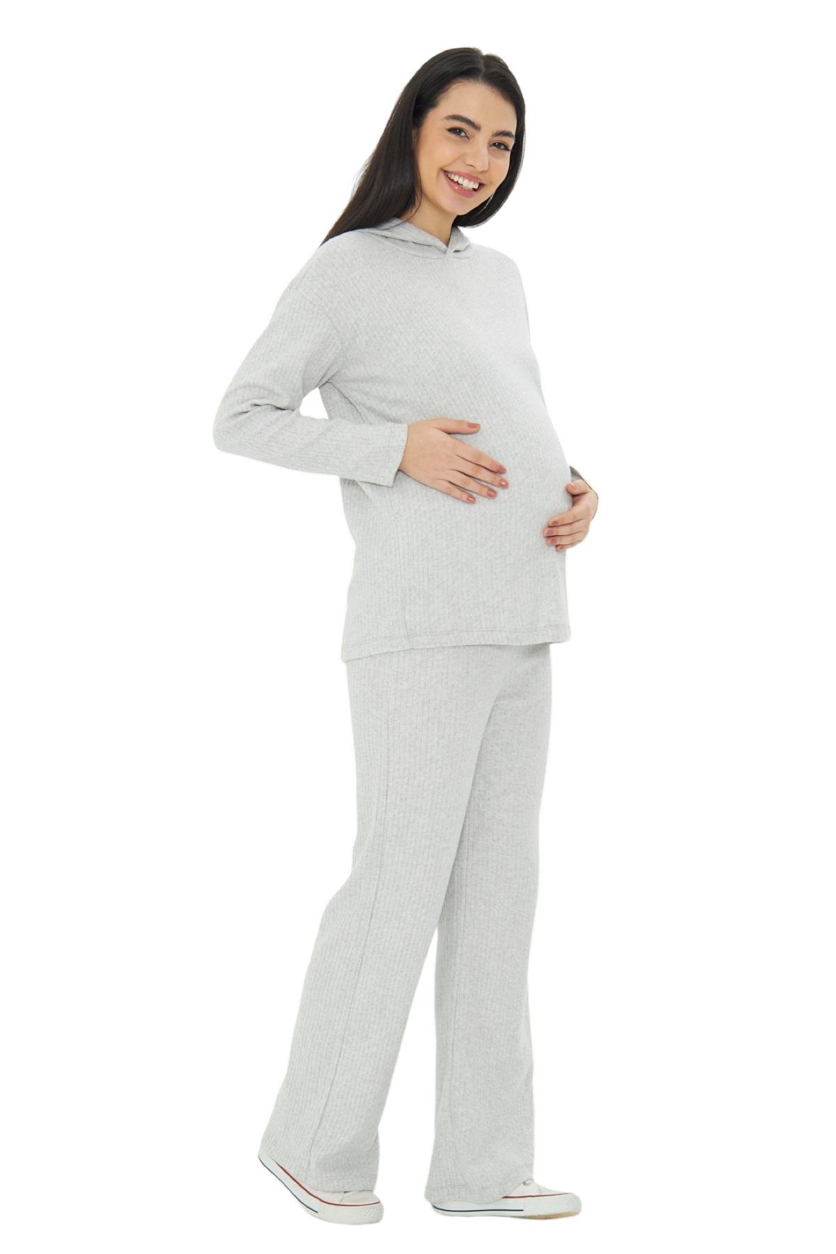 Luvmabelly - MYRA9610 - Örme Hamile Pijama Takımı
