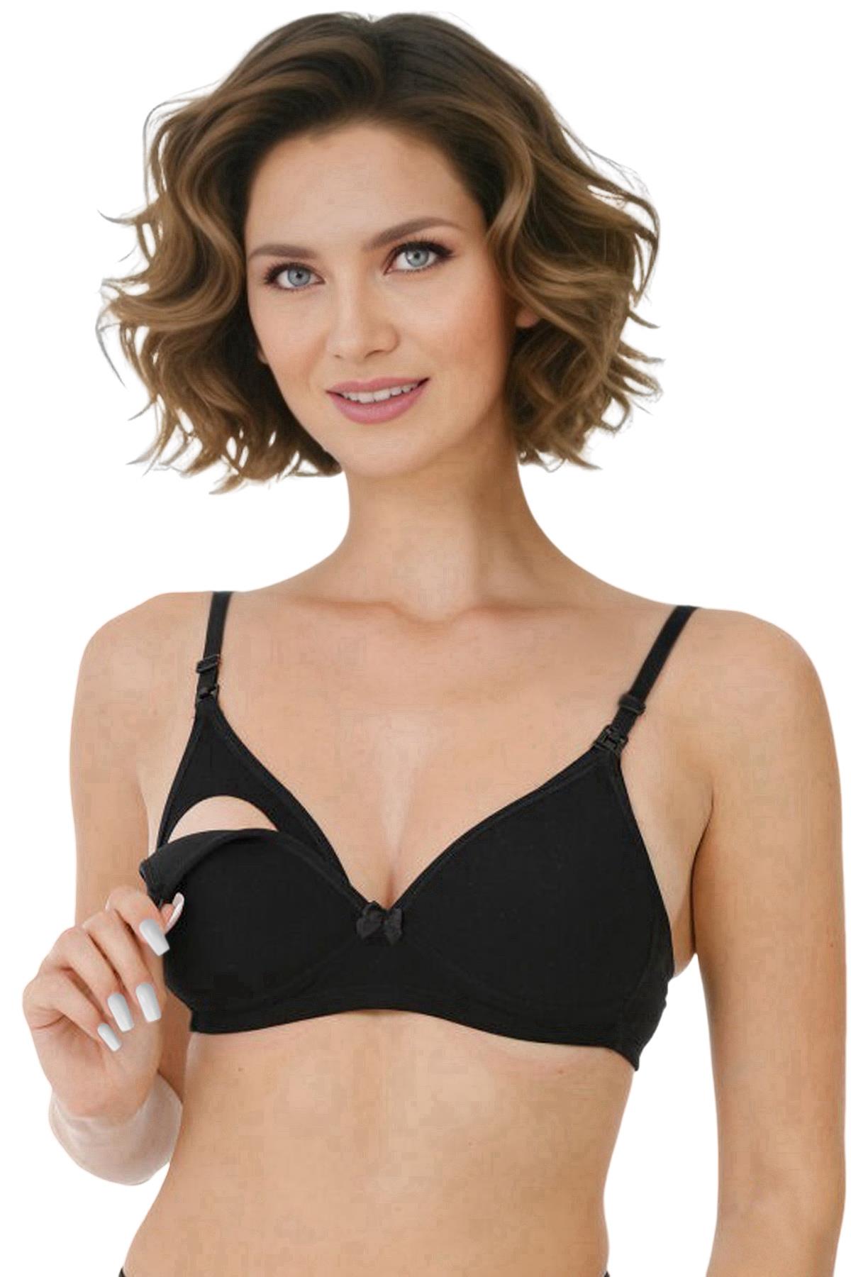 Luvmabelly MYRA9830 - Kaplı Emzirme Sütyen - Siyah