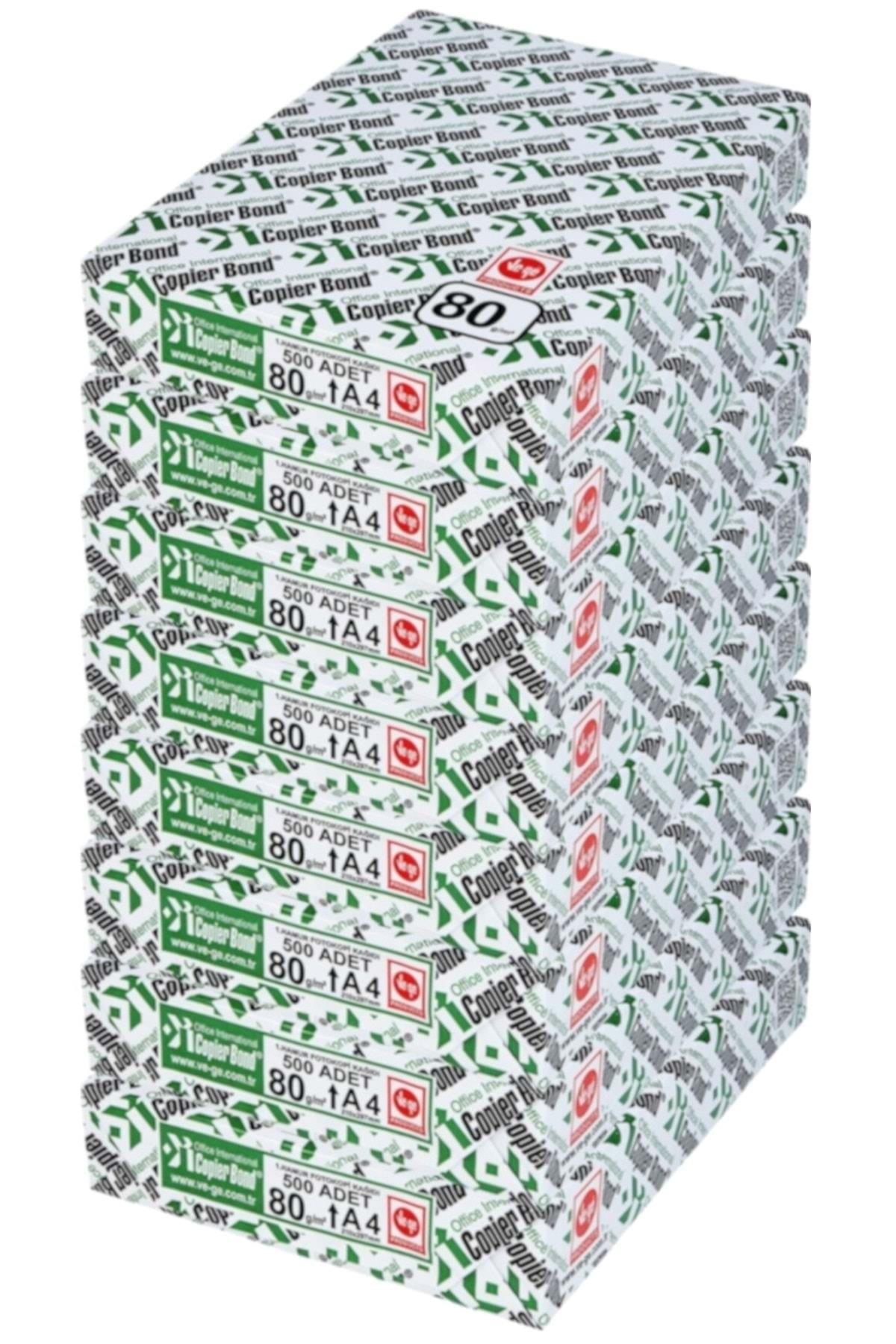 Copierbond Copier Bond (ve-ge) A4 80gr/m2 Fotokopi Kağıdı 4000 Adet (8pk*500) PAKETVEGE006