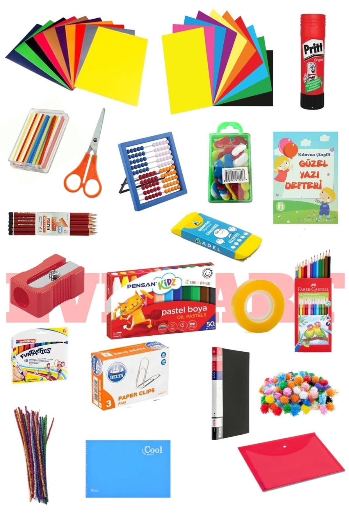 everart Okul Kırtasiye Seti 1. Sınıf Başlangıç Seti EVRT3452SCS
