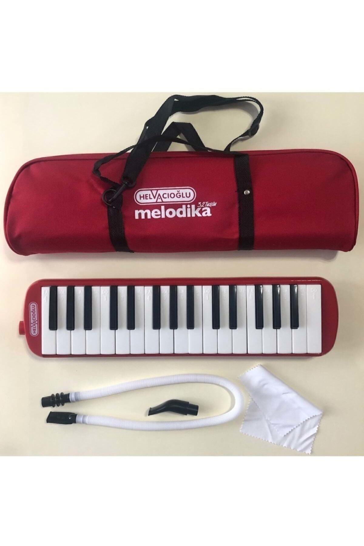 Helvacıoğlu 32k 32 Tuşlu Melodika Bez Çantalı Kırmızı ultsST07291