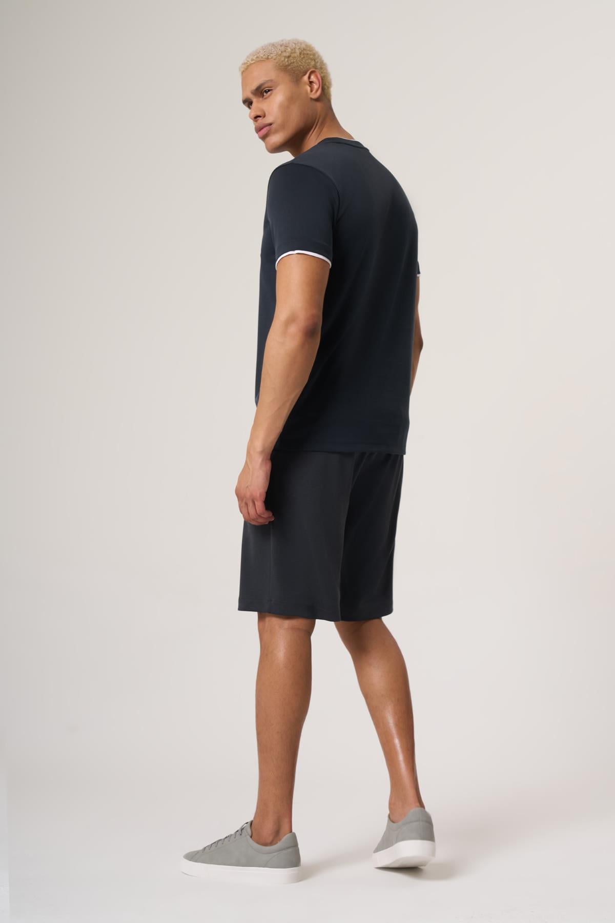 WELLWE-DEVONY ANTRASİT  MODAL İÇERİKLİ FIT PİKE TİŞÖRT-T-Shirt & Atlet