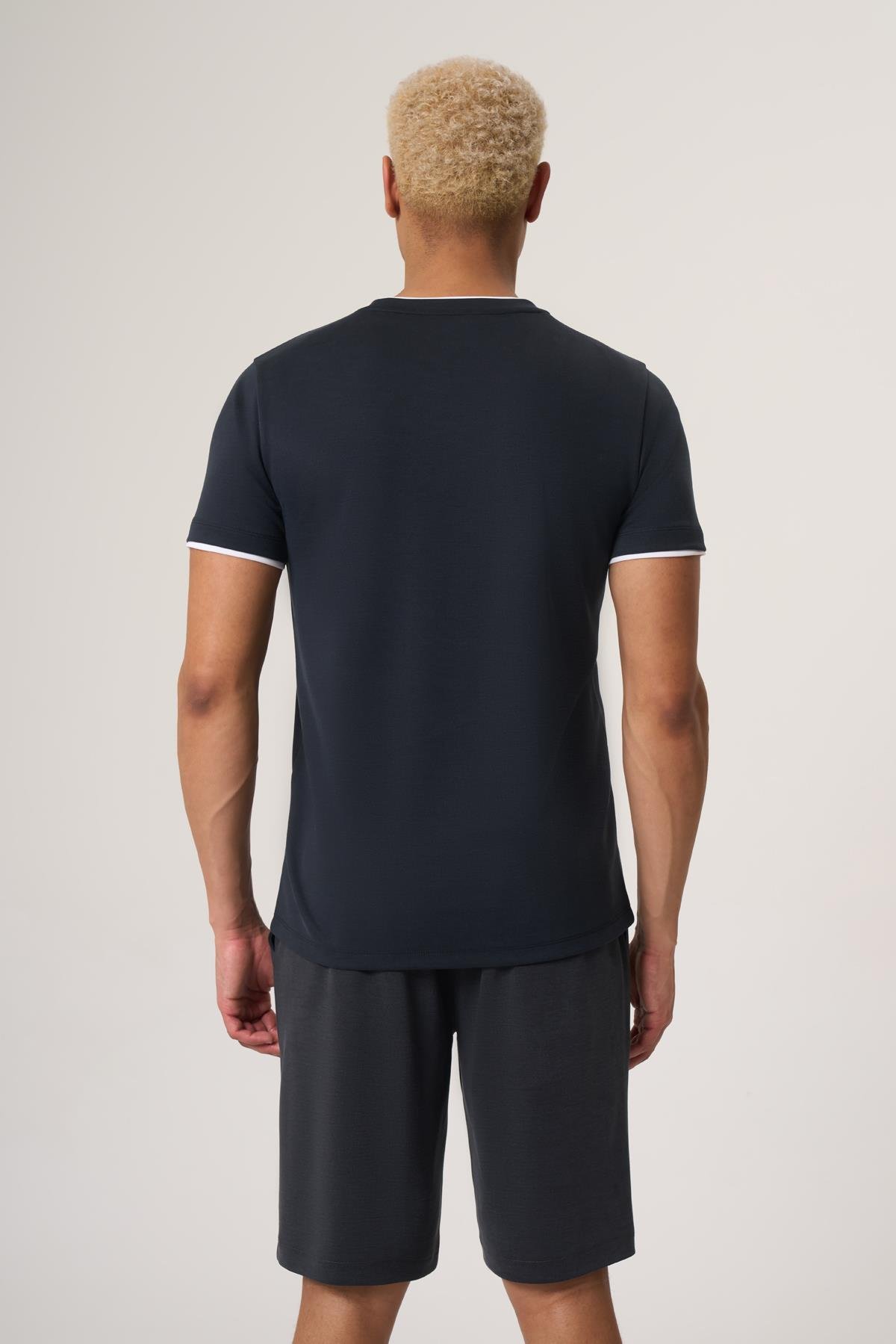 WELLWE-DEVONY ANTRASİT  MODAL İÇERİKLİ FIT PİKE TİŞÖRT-T-Shirt & Atlet