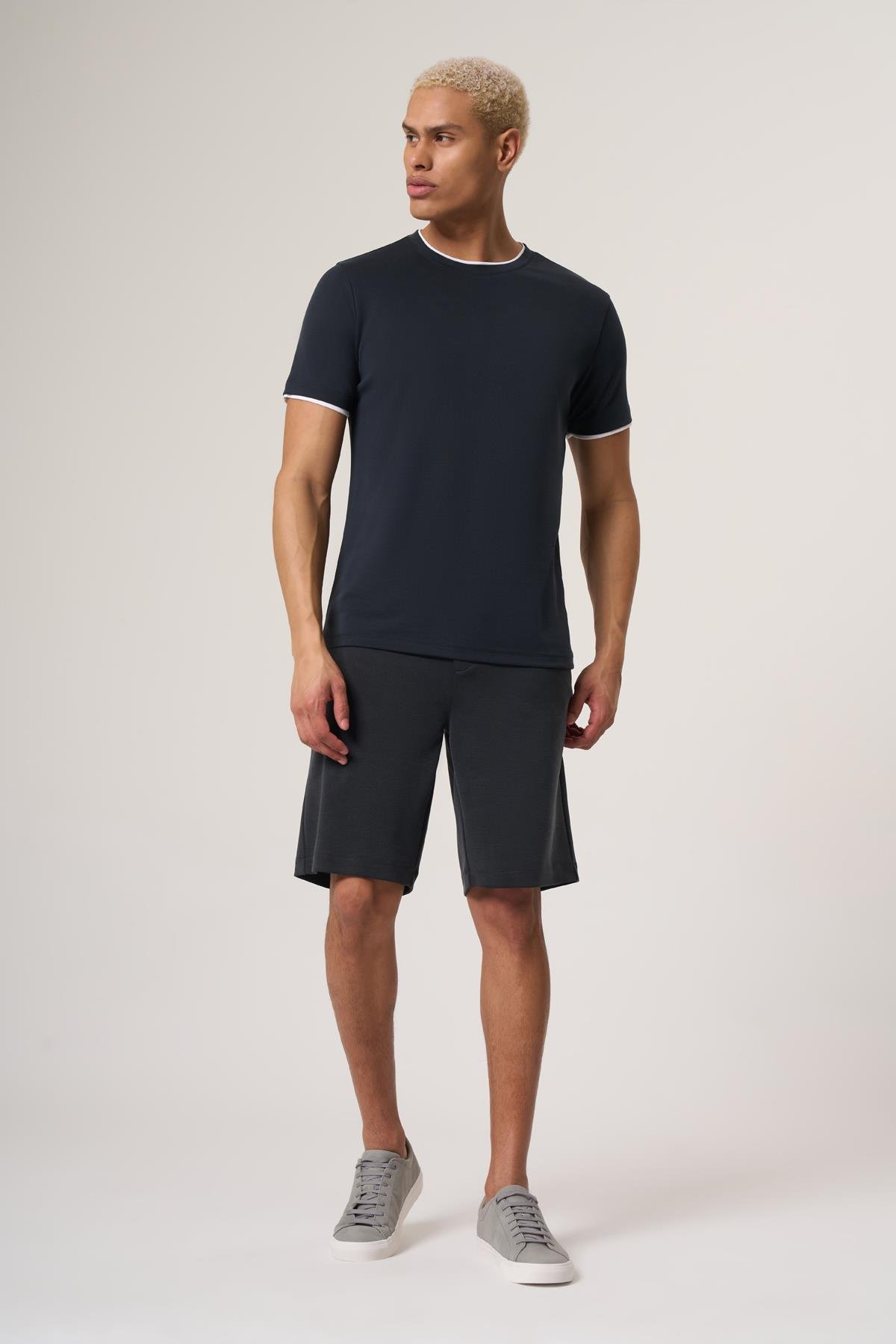 WELLWE-DEVONY ANTRASİT  MODAL İÇERİKLİ FIT PİKE TİŞÖRT-T-Shirt & Atlet
