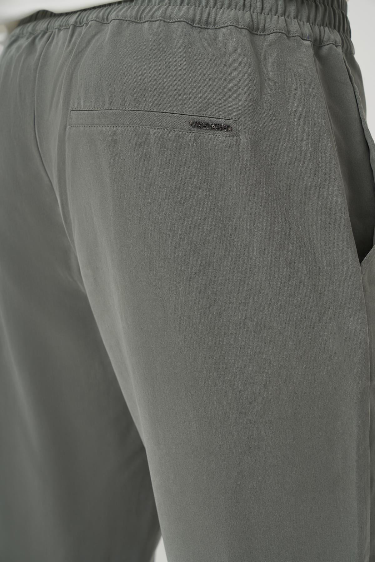 WELLWE-GRIGIO GRİ CUPRA TENSEL DOKUMA JOGGER PANTOLON-Pantolon