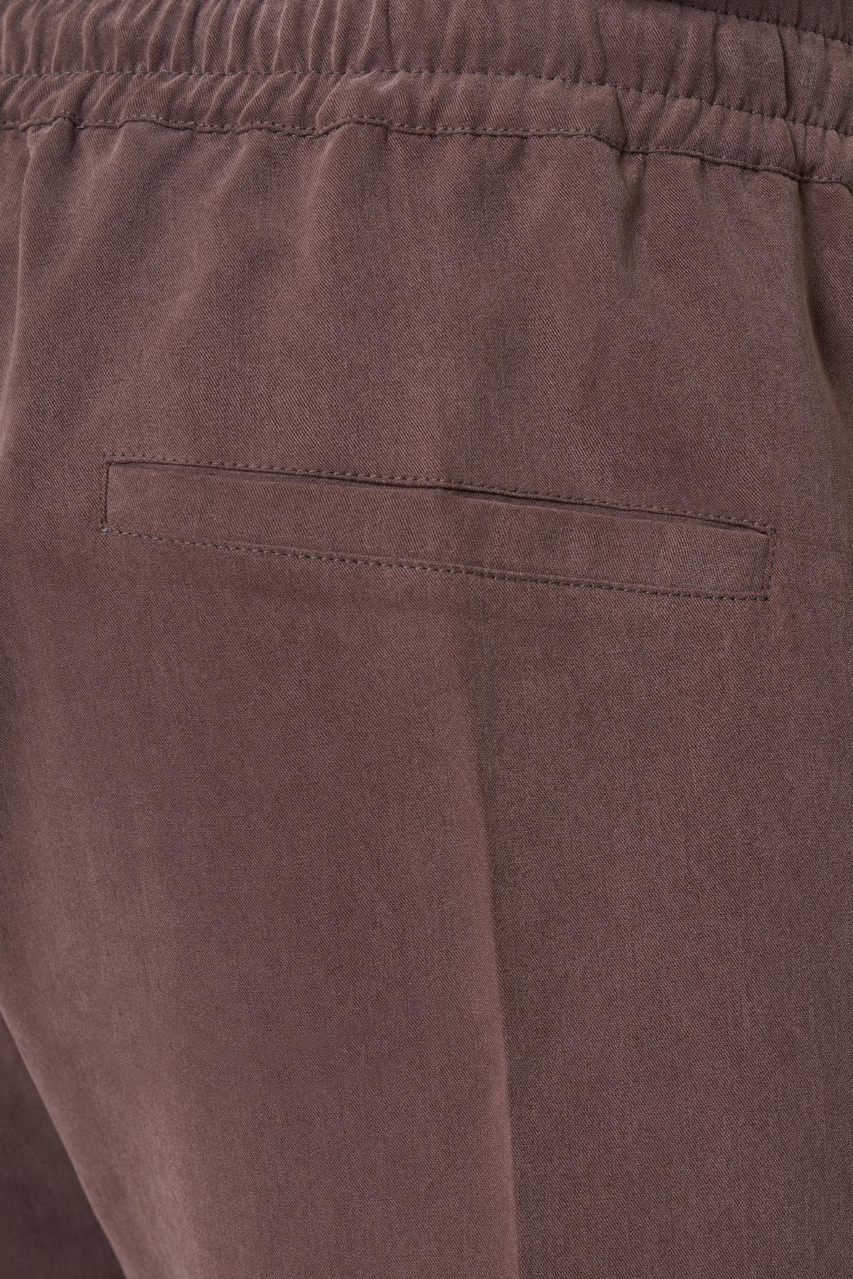 WELLWE-GRIGIO  KAHVE   CUPRA TENSEL DOKUMA JOGGER PANTOLON-Eşofman altı