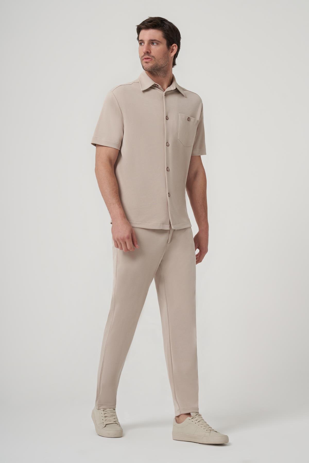 WELLWE-JORDAN MODAL İÇERİKLİ RELAXED FIT PİKE GÖMLEK-Gömlek
