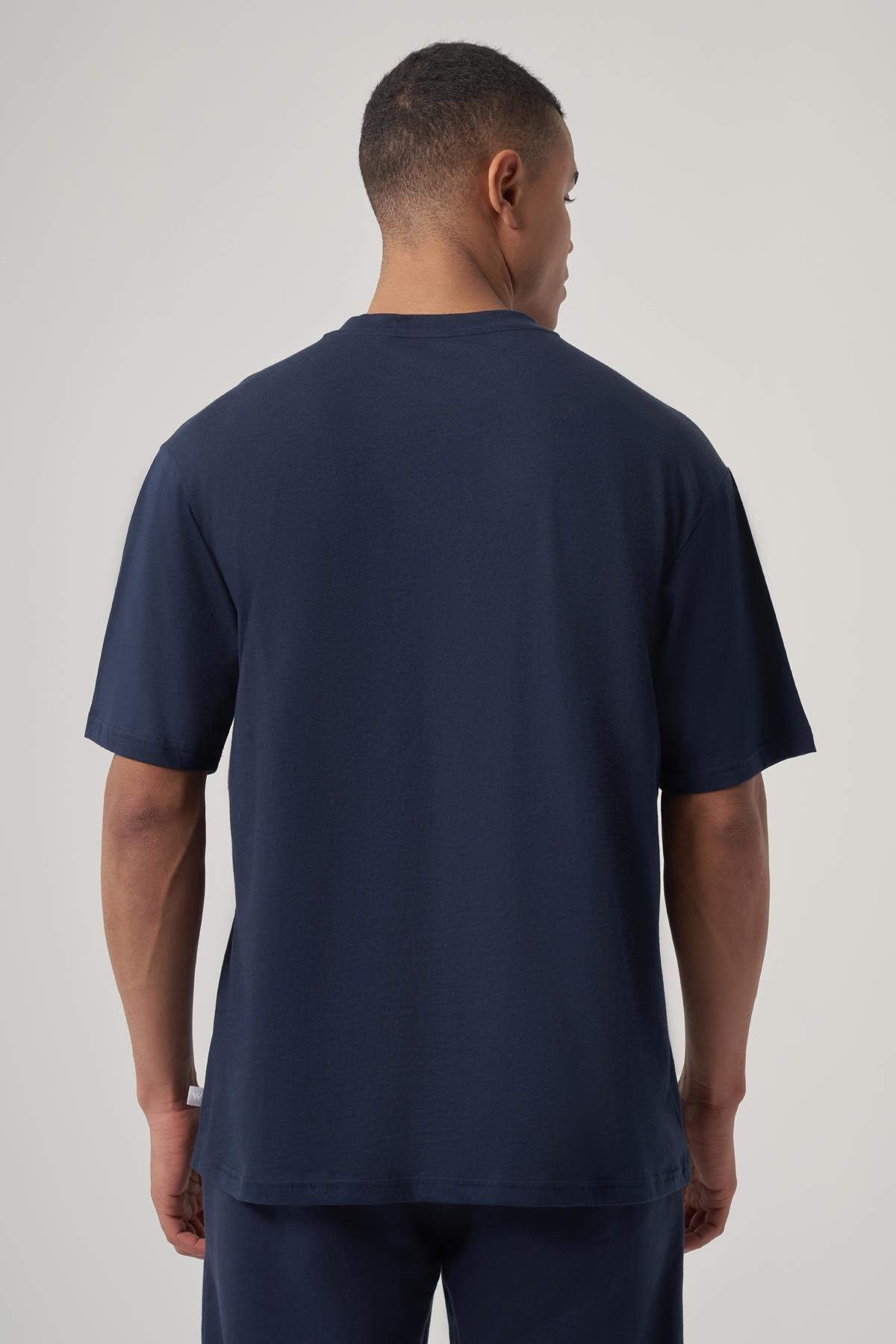 WELLWE-JULES lacivert oversize basic tişört-T-Shirt & Atlet