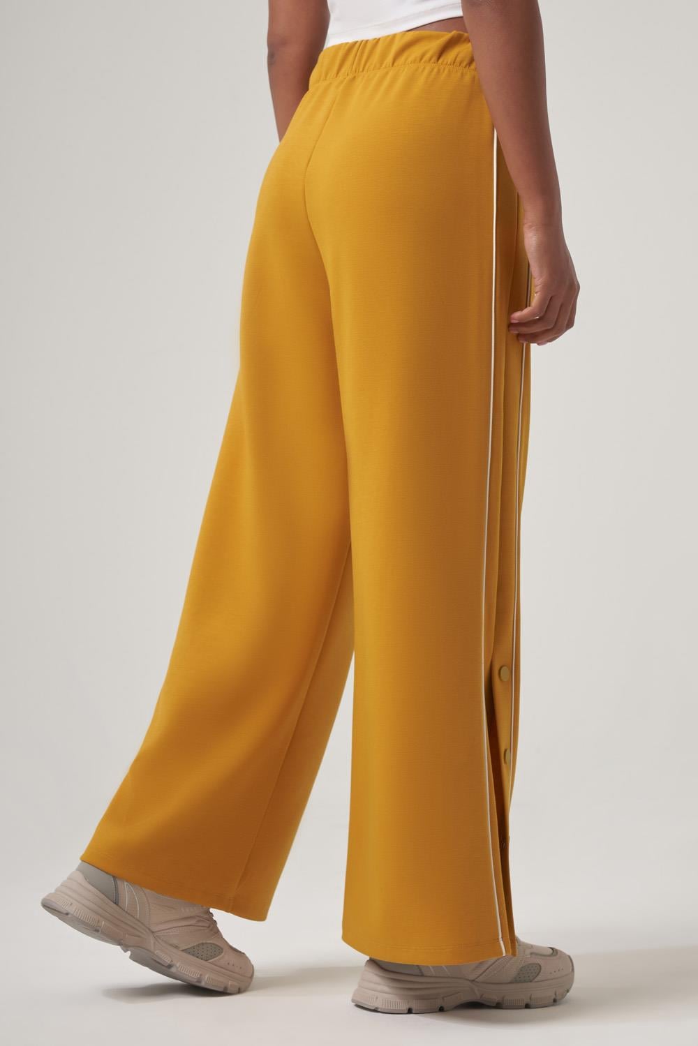 WELLWE-SHEDA hardal ultra relax yumuşak kumaş bul paça jogger-Eşofman altı