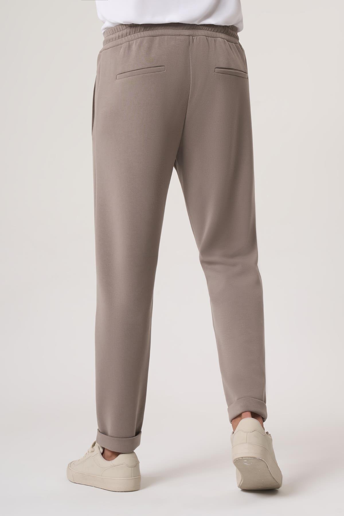 WELLWE-STEP HAKİ  MODAL İÇERİKLİ RELAXED FİT JOGGER PANTOLON-Pantolon