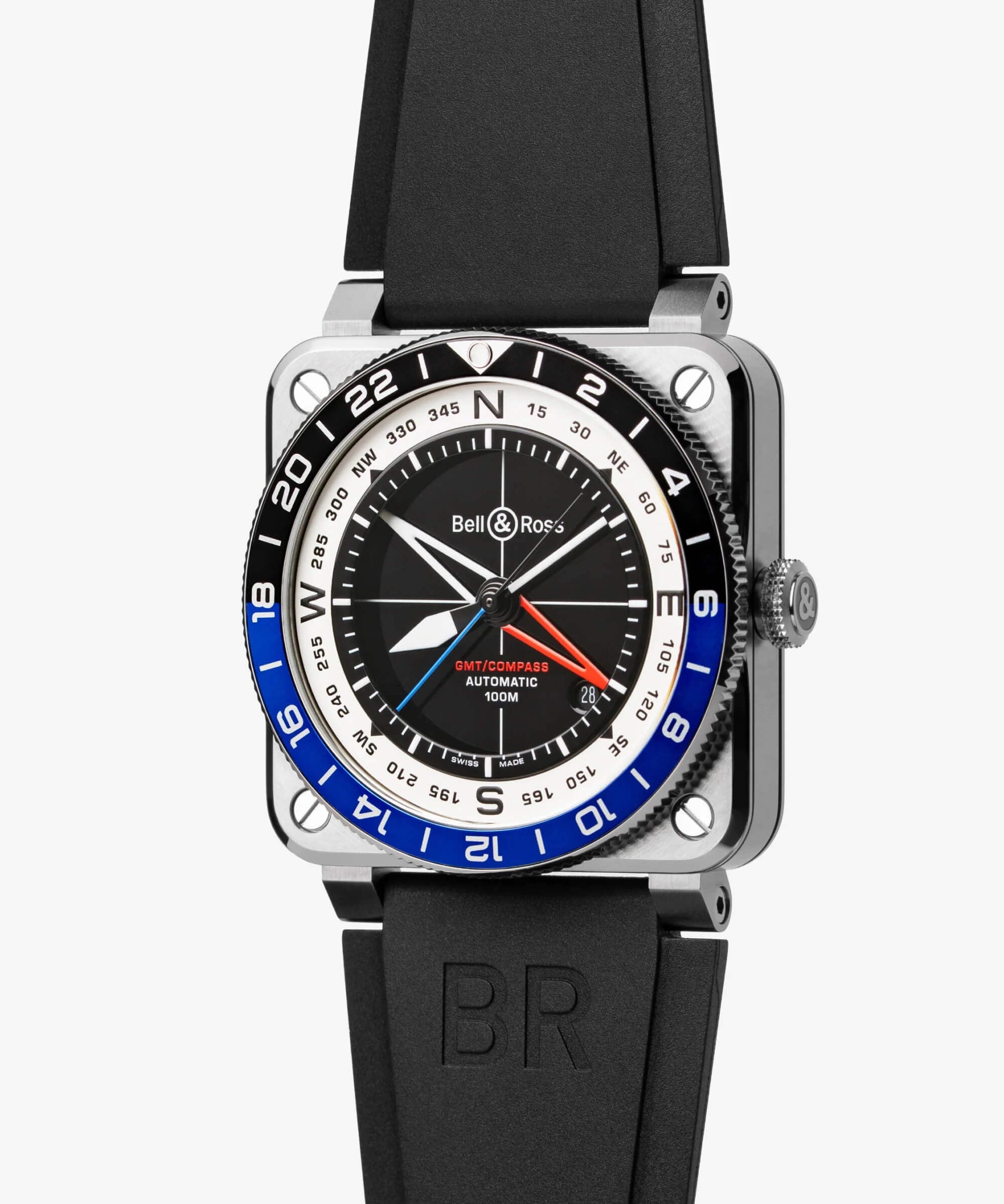 Bell & Ross BR 03 GMT Compass Limitted Edition BR0393.COM.ST.SRB Erkek Kol Saati