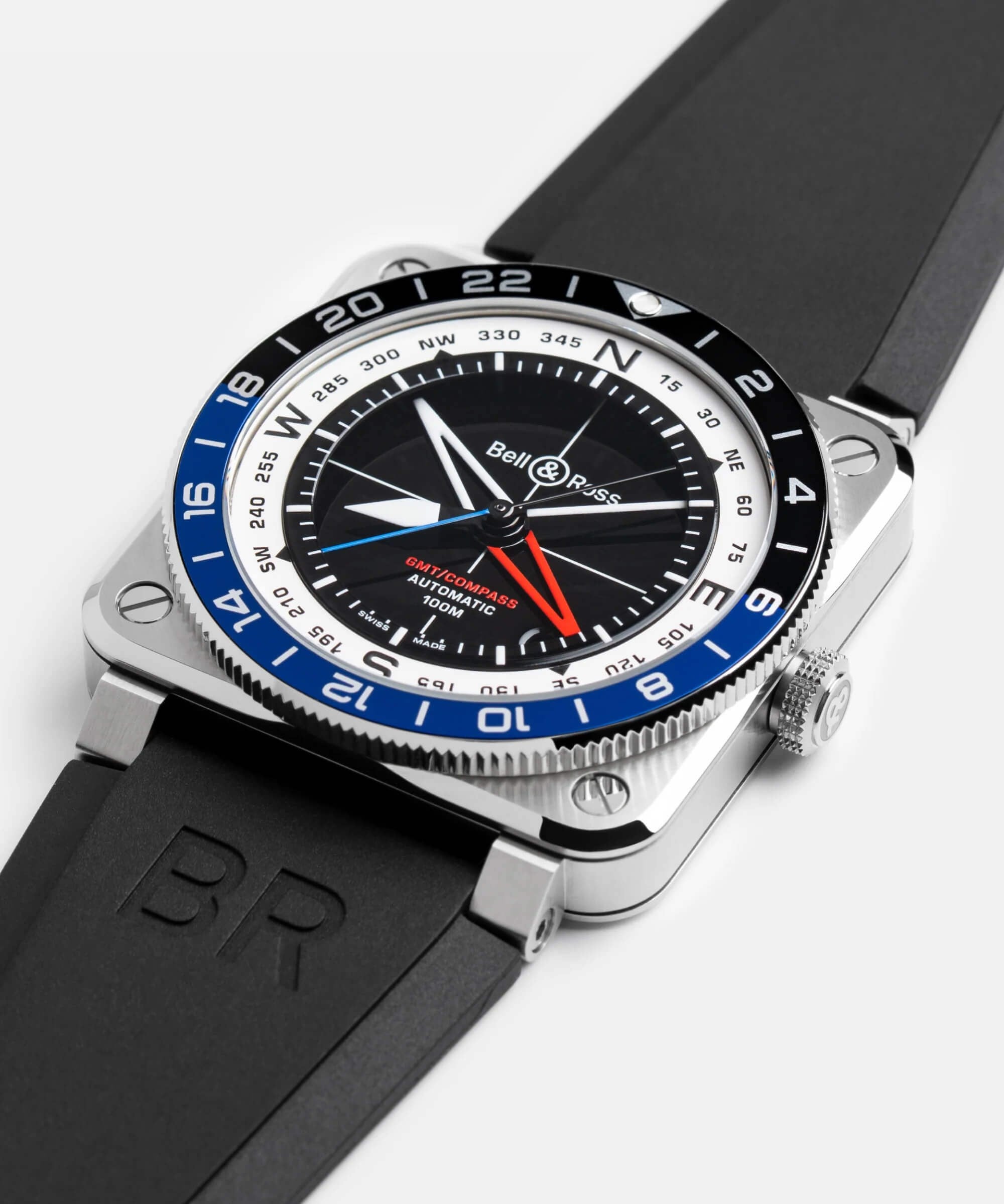 Bell & Ross BR 03 GMT Compass Limitted Edition BR0393.COM.ST.SRB Erkek Kol Saati