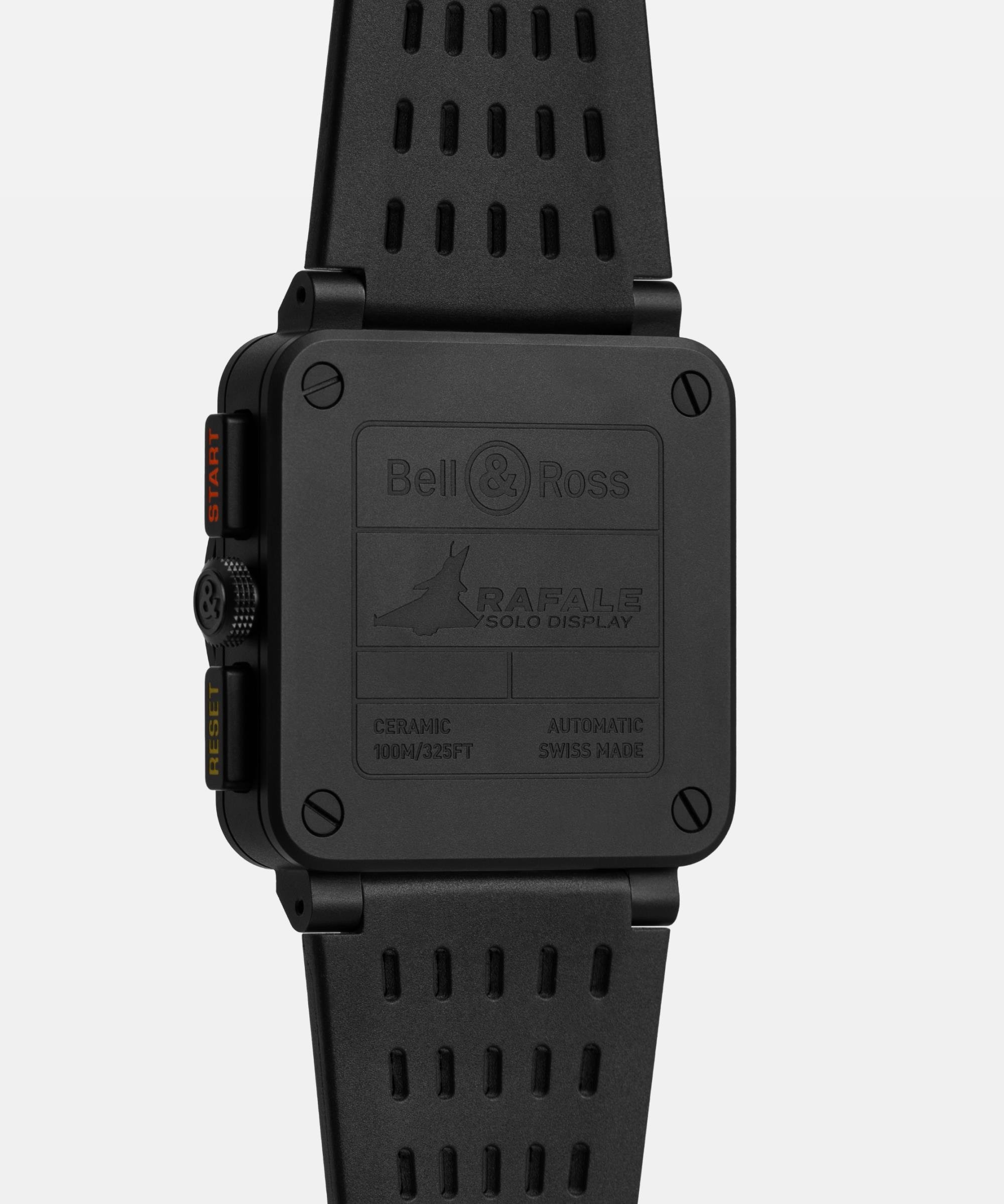 Bell & Ross BR 03 Chrono Rafale Solo Black Matt BR0394.RSD.CE.SRB Erkek Kol Saati