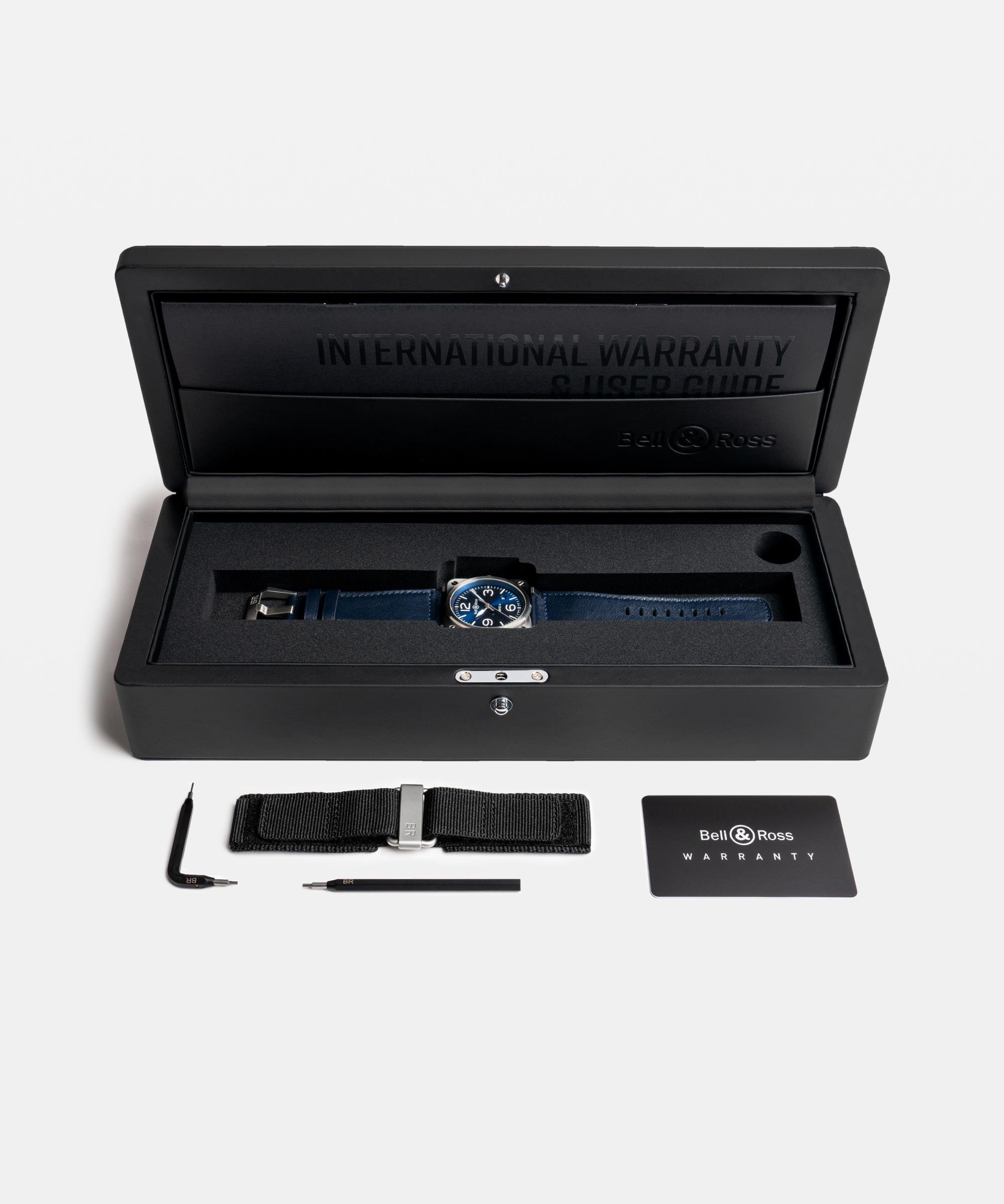 Bell & Ross BR 03 Blue Steel BR03A.BLU.ST.SCA Erkek Kol Saati