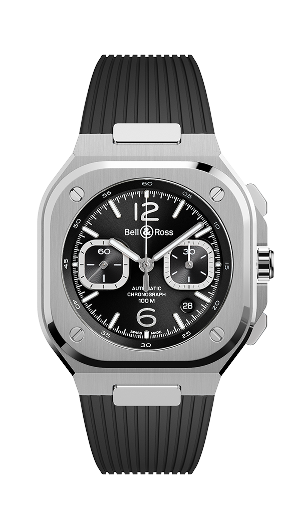 Bell & Ross BR 05 Urban Crono Black Steel BR05C.BLC.ST.SRB Erkek Kol Saati