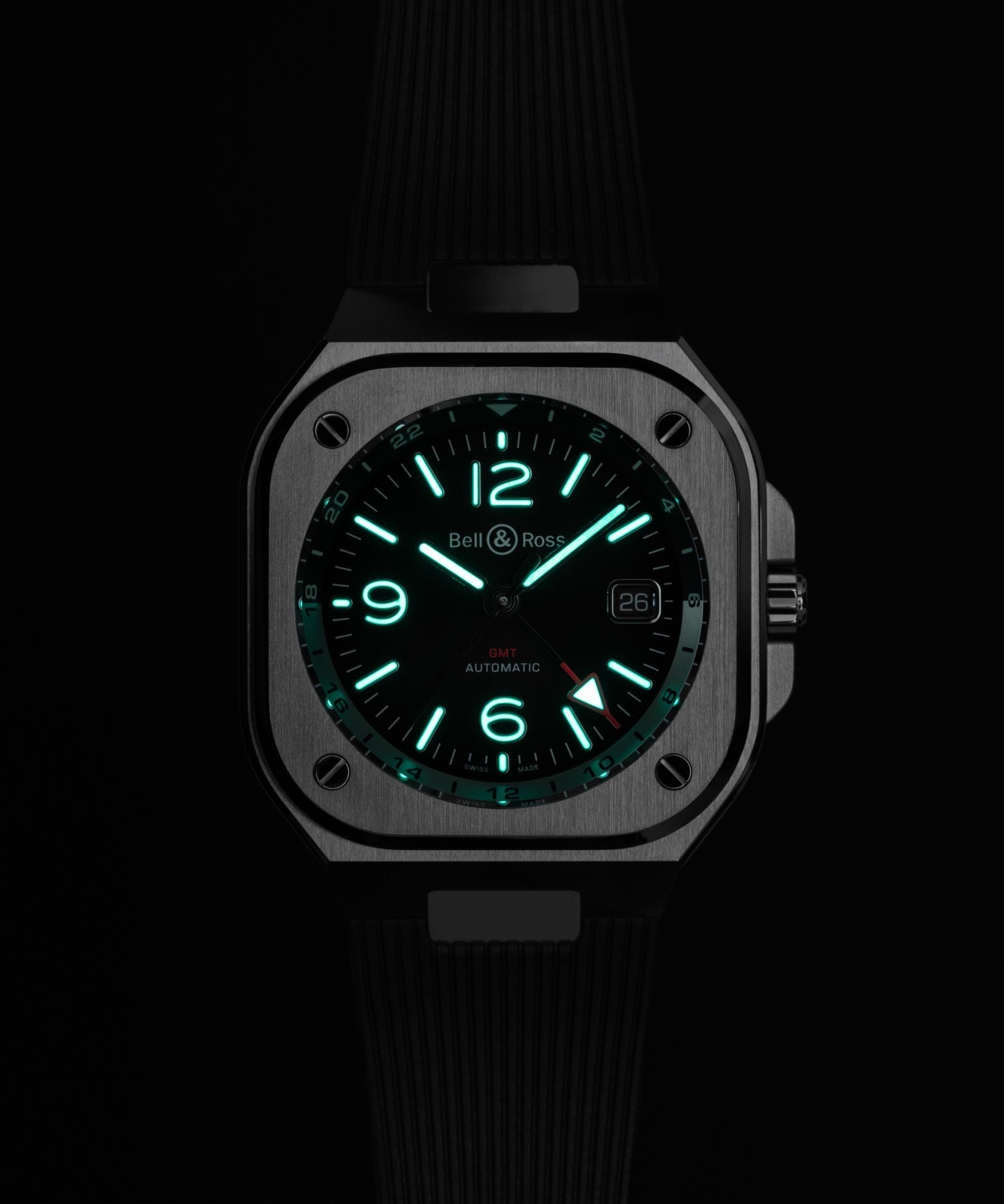 Bell & Ross BR 05 Urban GMT Black BR05A.BLU.ST.SRB Erkek Kol Saati