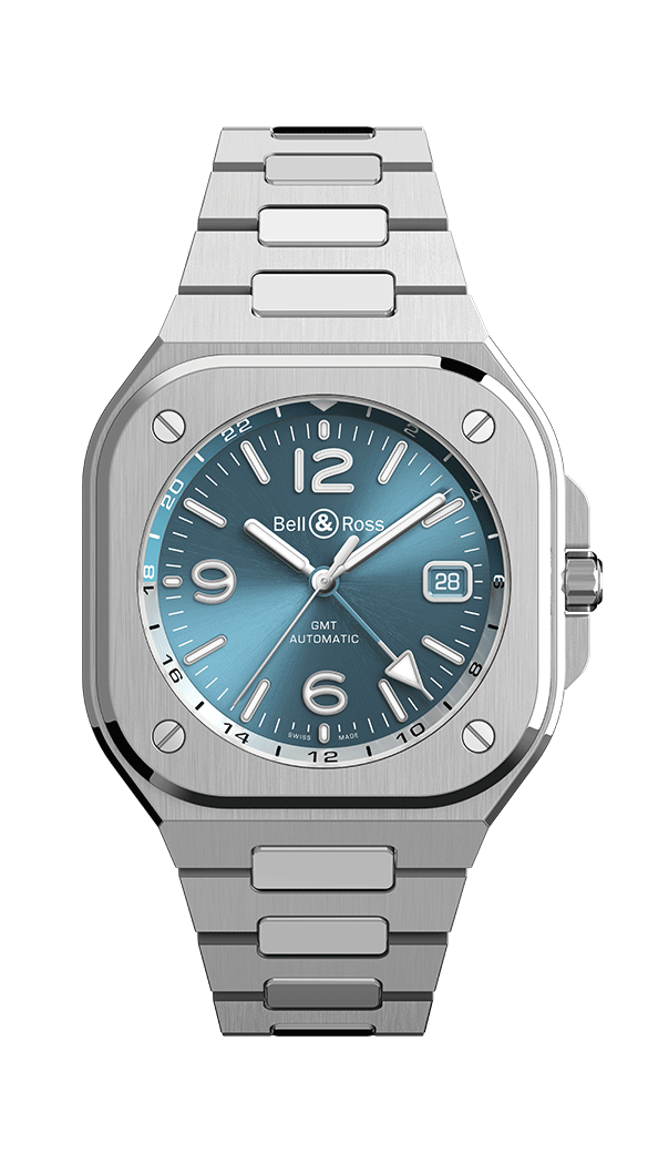 Bell & Ross BR 05 Urban GMT Sky Blue BR05G.PB.ST.SST Erkek Kol Saati