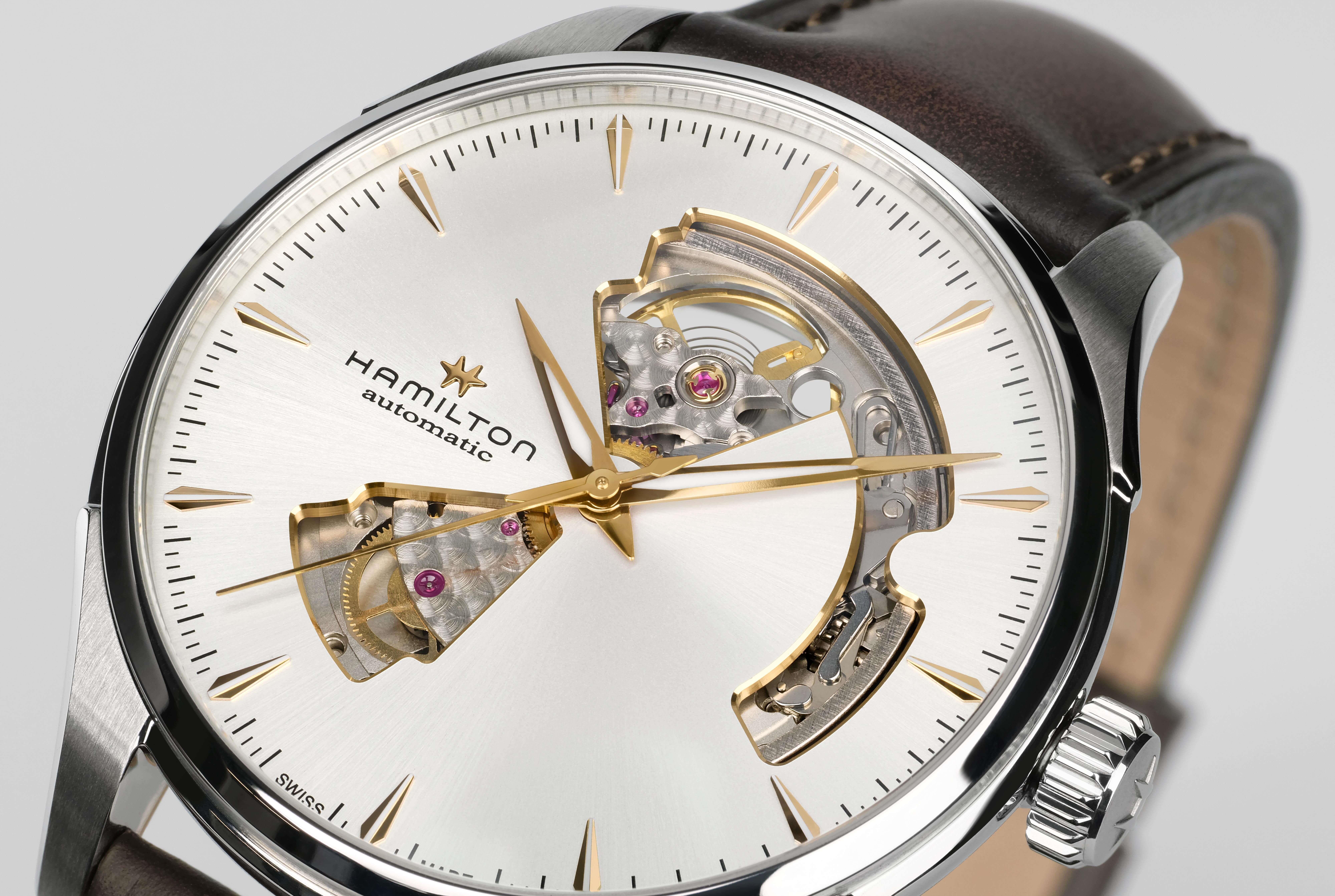 Hamilton Jazzmaster Open Heart  H32675551 Erkek Kol Saati