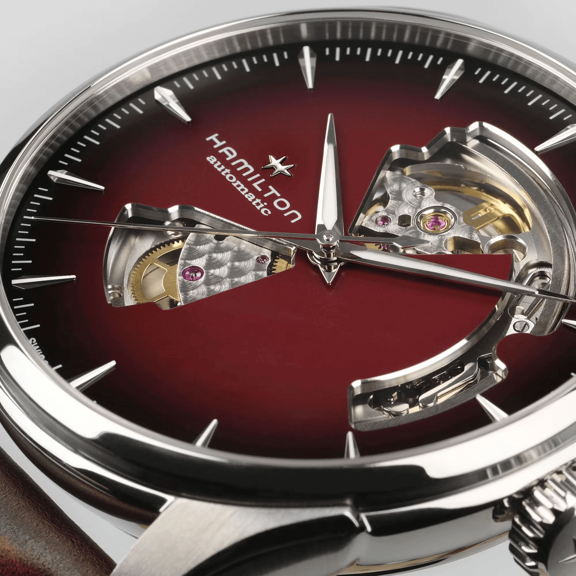 Hamilton Jazzmaster Open Heart  H32675570 Erkek Kol Saati