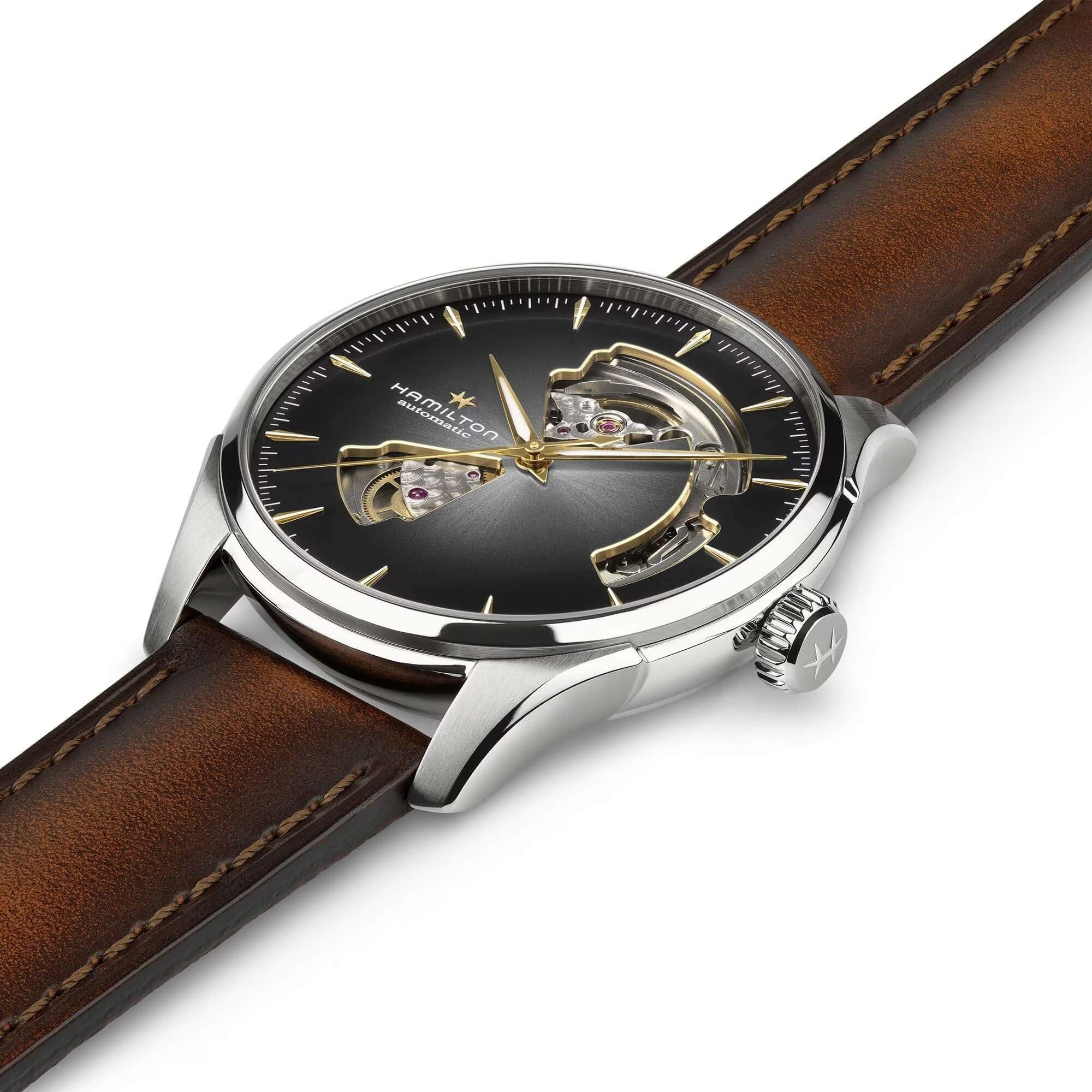 Hamilton Jazzmaster Open Heart  H32675581 Erkek Kol Saati