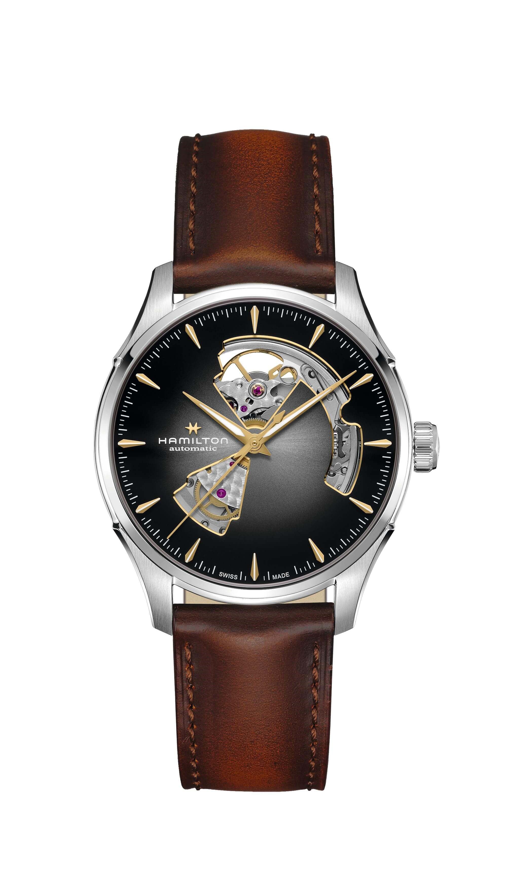 Hamilton Jazzmaster Open Heart  H32675581 Erkek Kol Saati