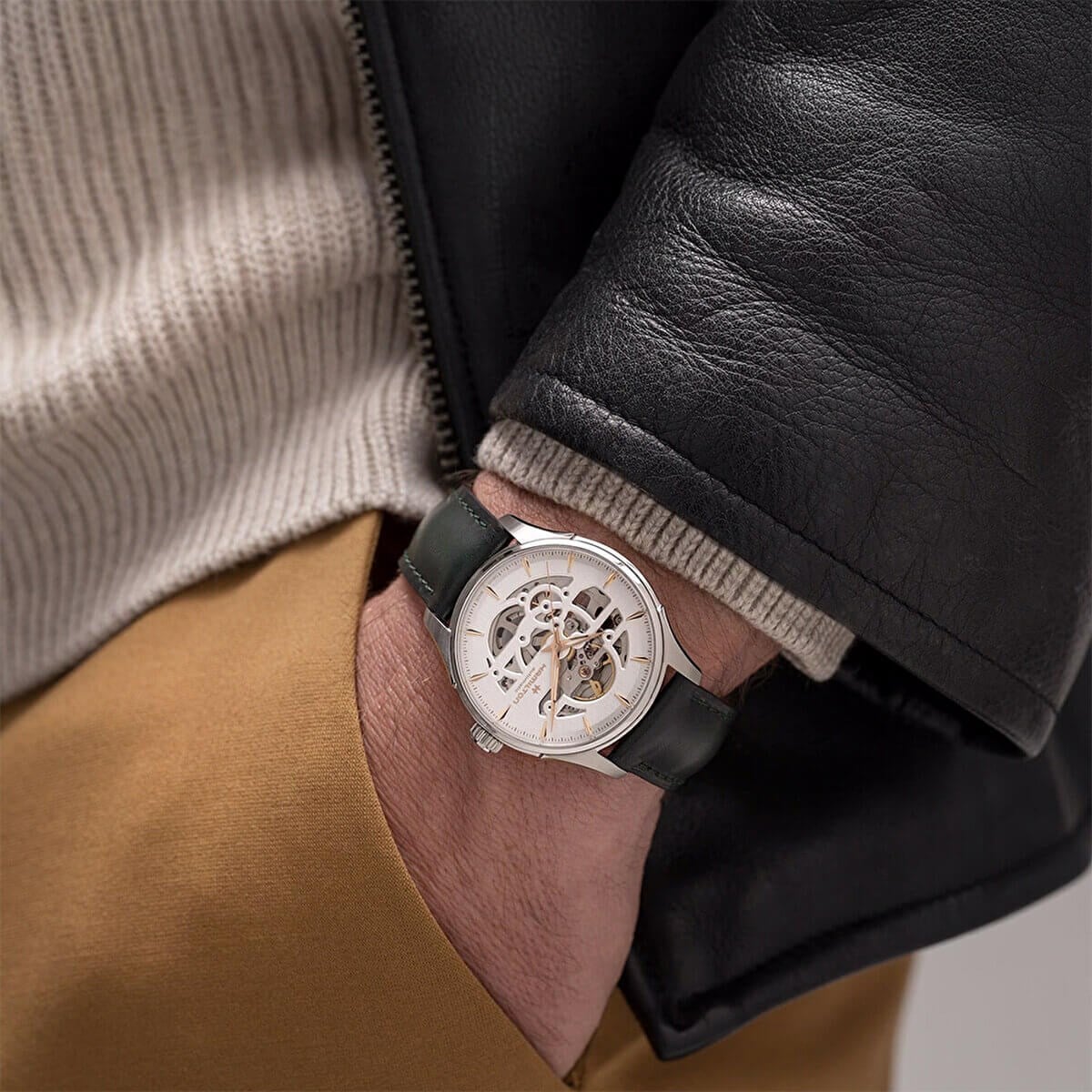 Hamilton Jazzmaster Skeleton H42535810 Erkek Kol Saati