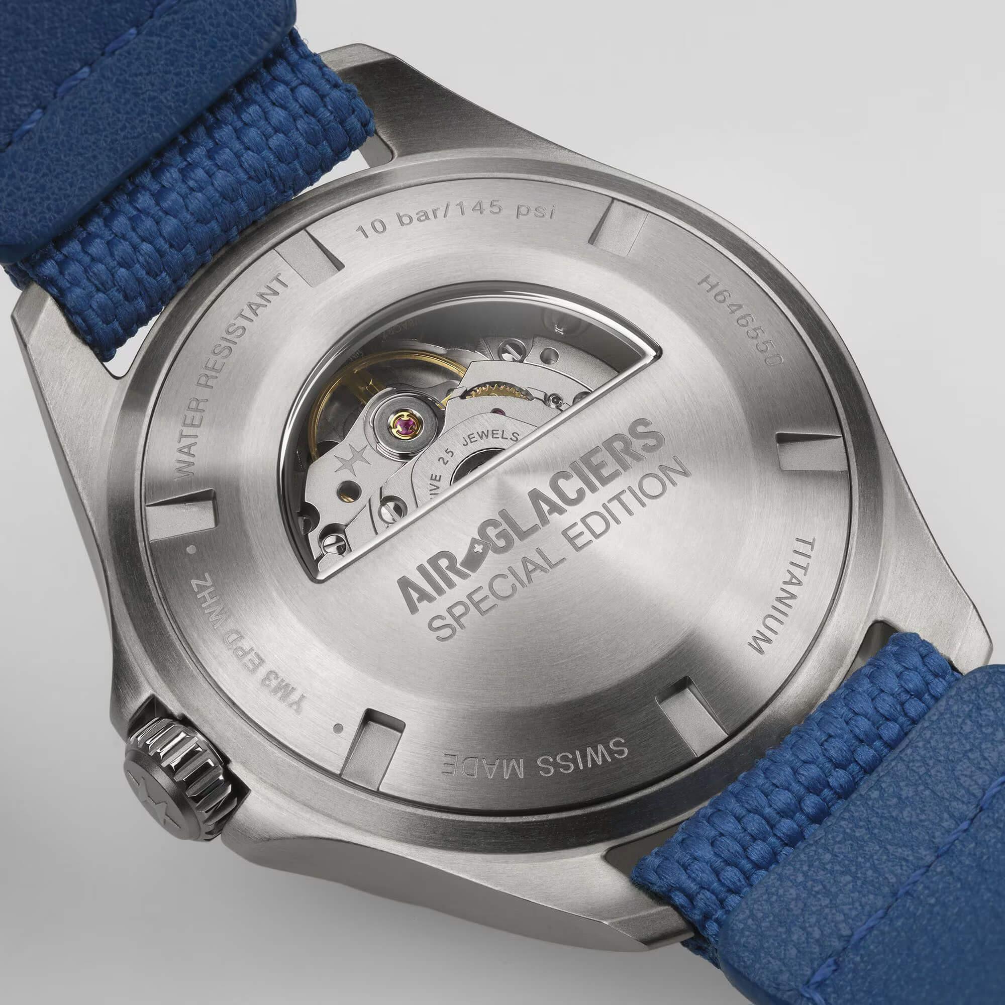 Hamilton Khaki Aviation Pilot Day Date Glaciers Edition H64635560 Erkek Kol Saati