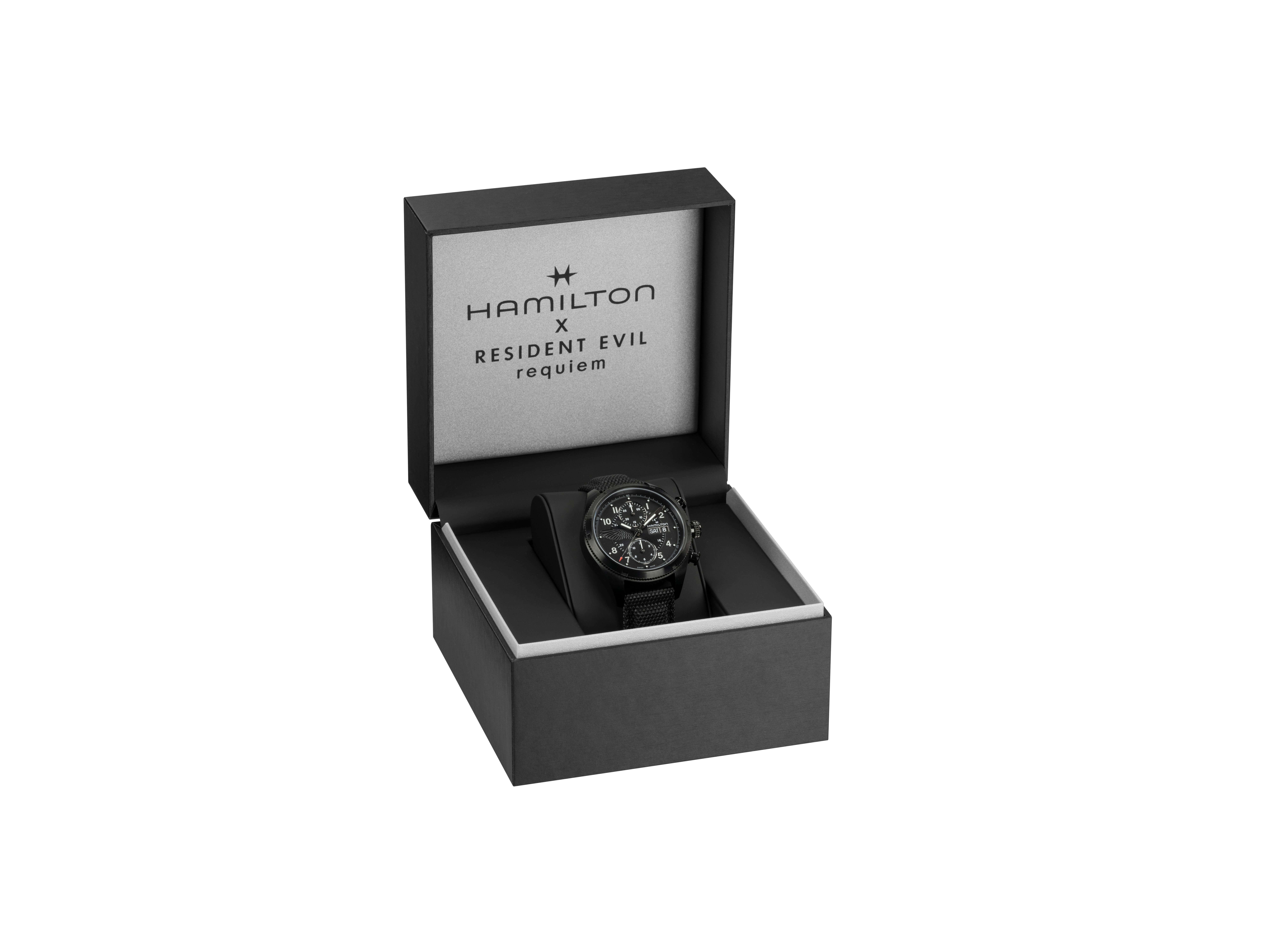 Hamilton Khaki Field Auto Chrono Resident Evil Requiem H71636330 Erkek Kol Saati