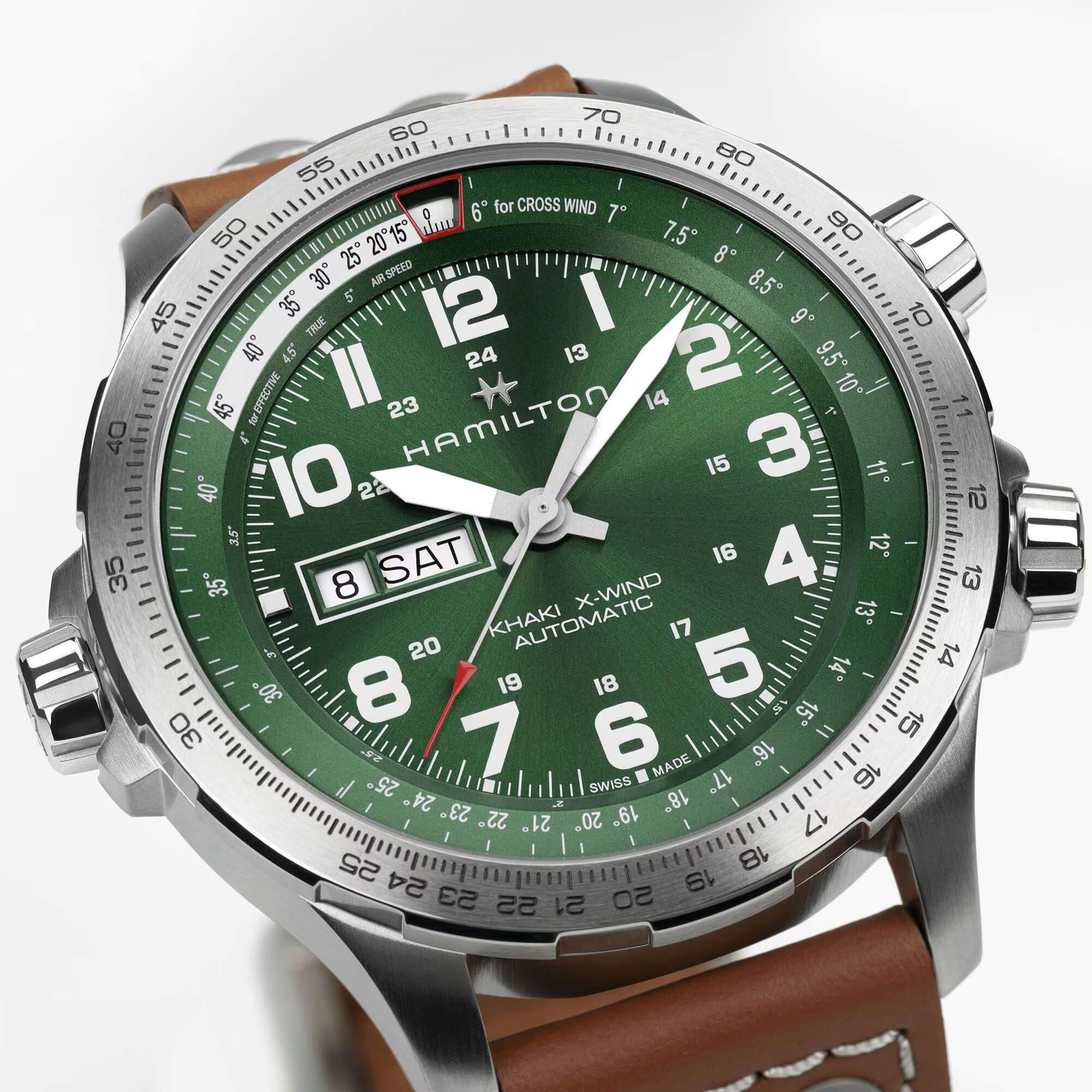 Hamilton Khaki Aviation X-Wind Day Date H77735560 Erkek Kol Saati